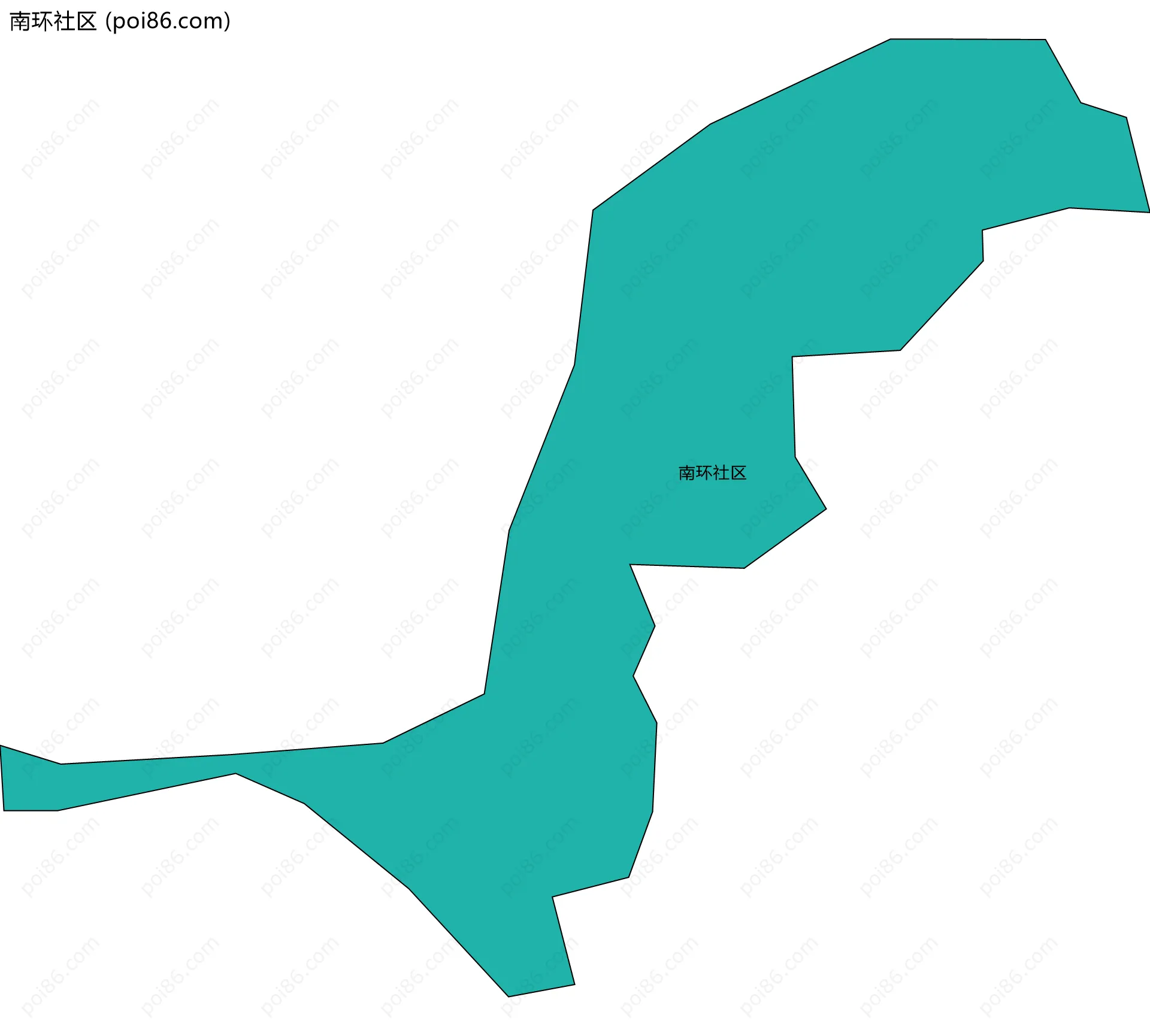南环社区边界地图