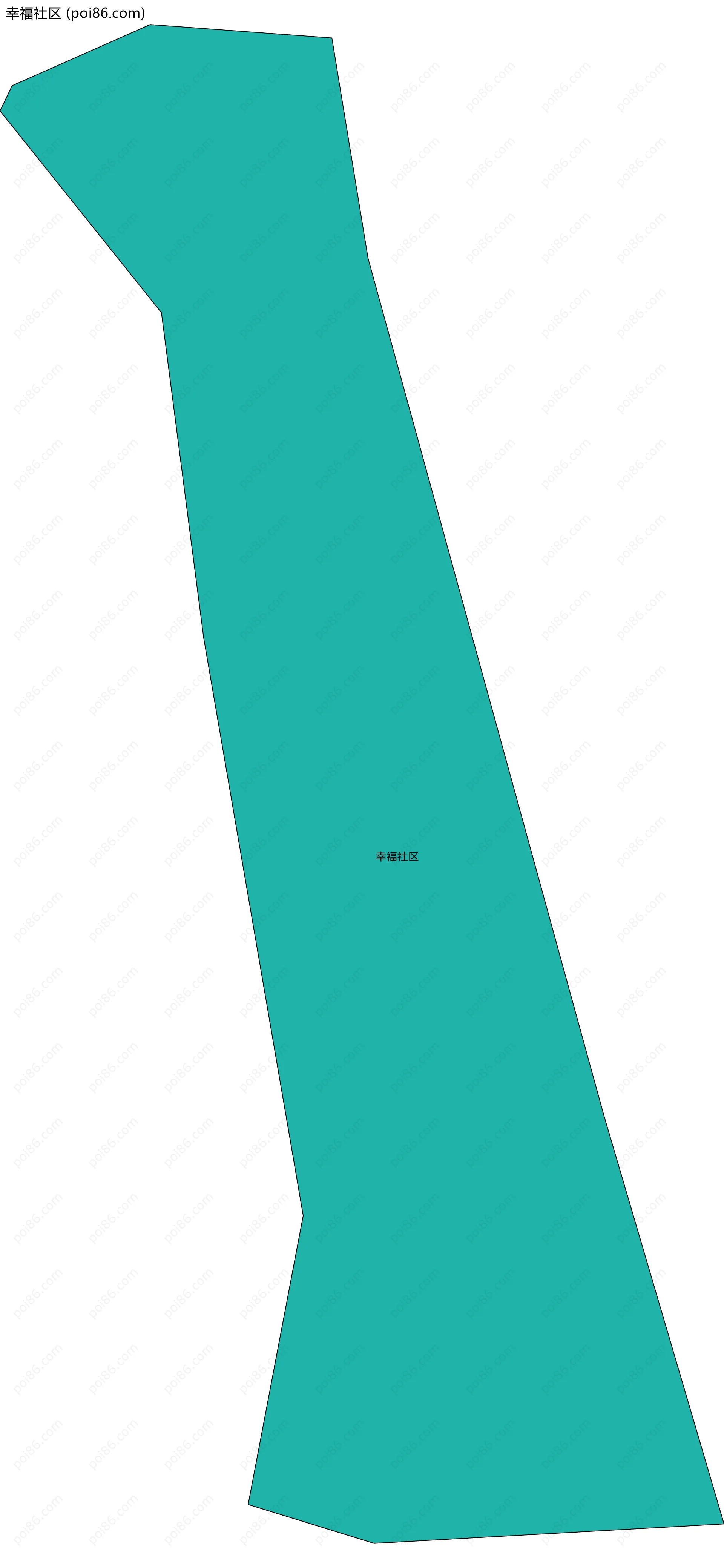 幸福社区边界地图