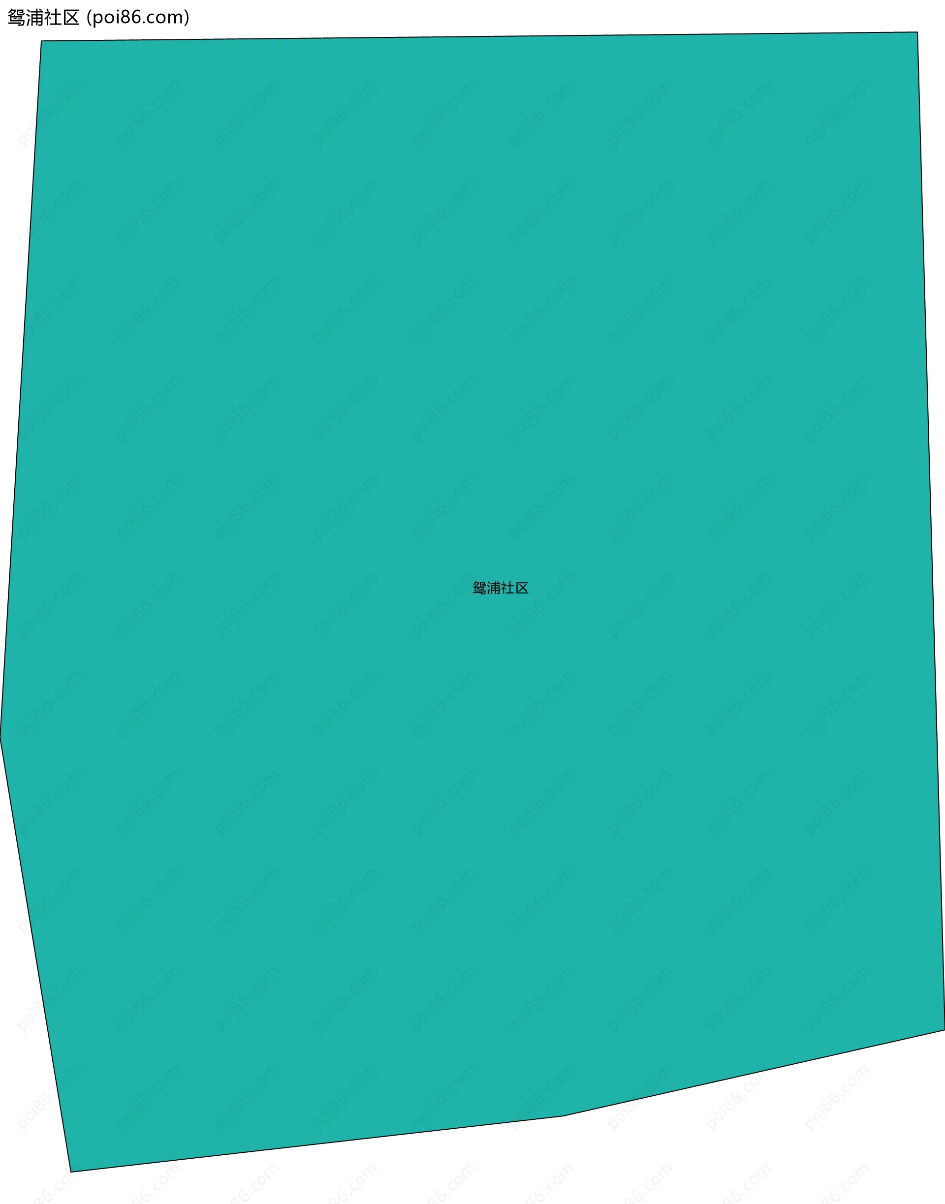 鸳浦社区边界地图