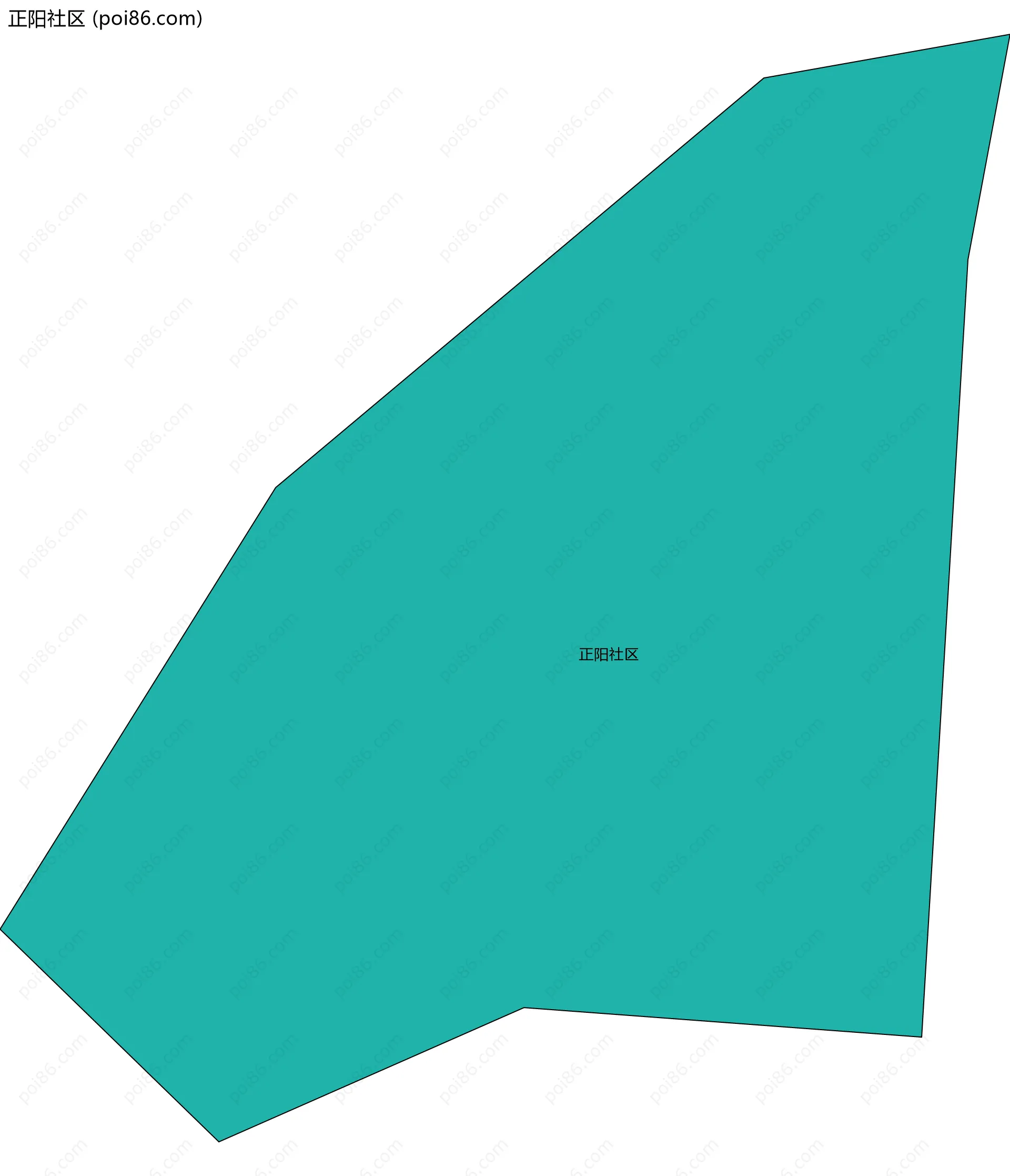 正阳社区边界地图