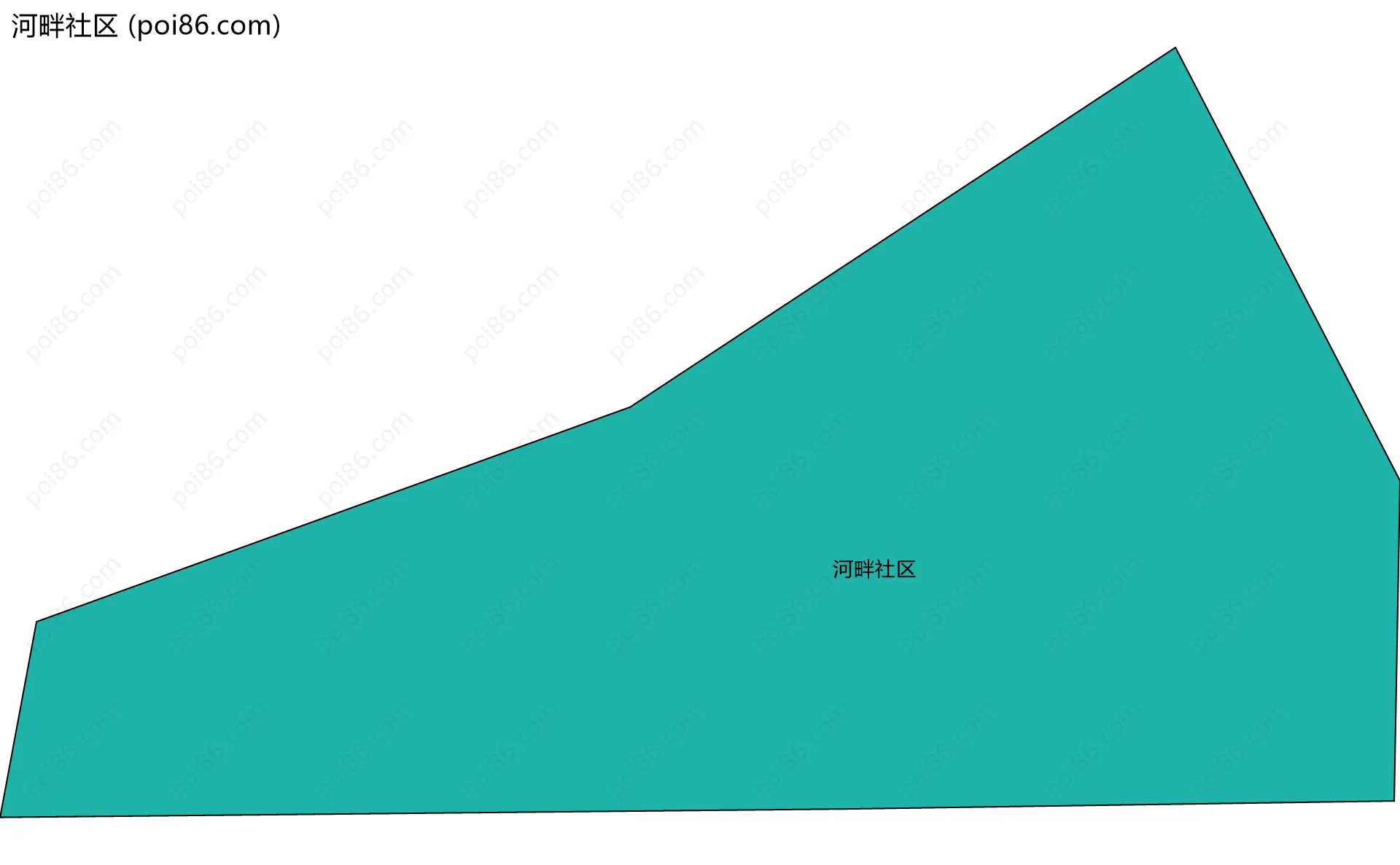河畔社区边界地图