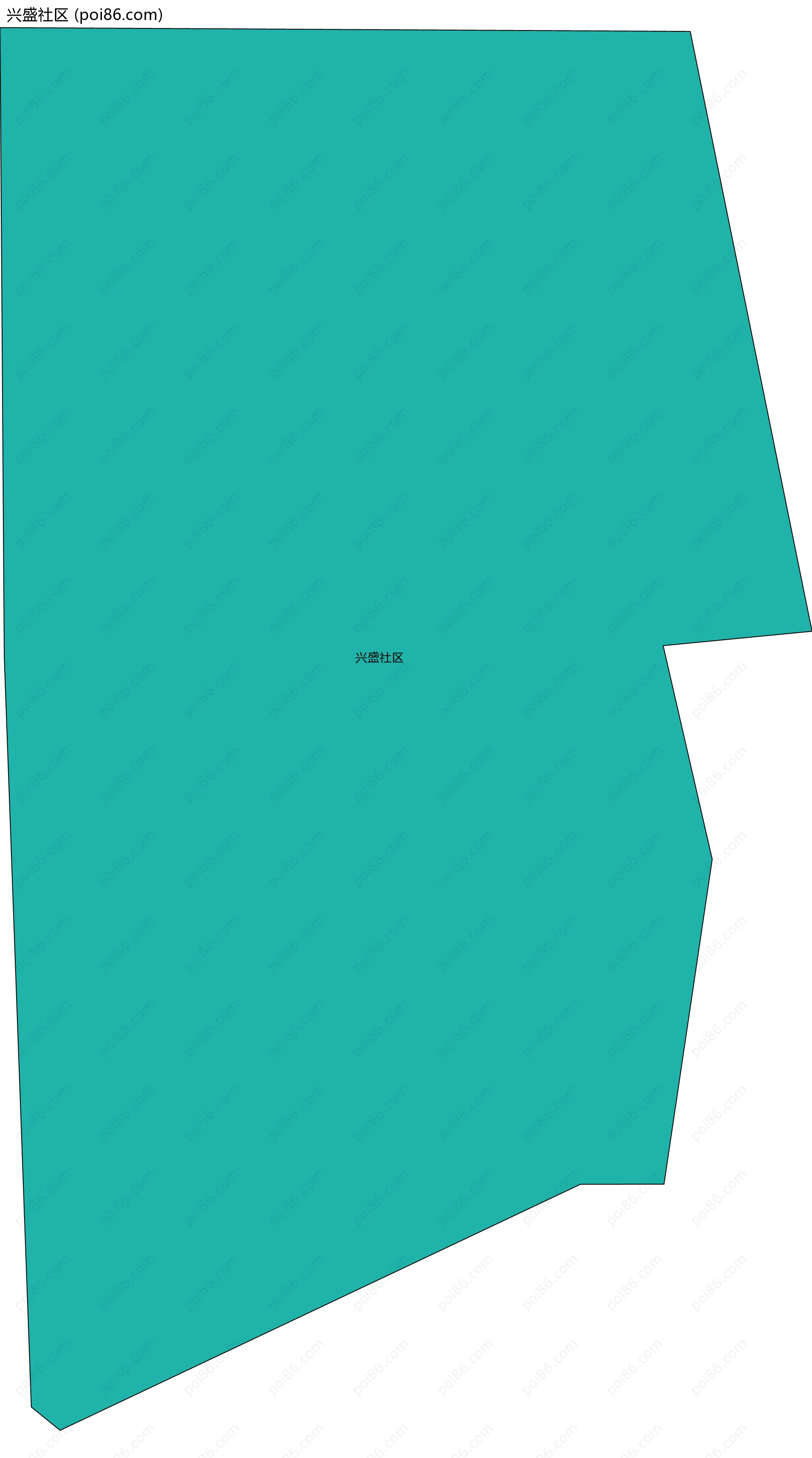 兴盛社区边界地图