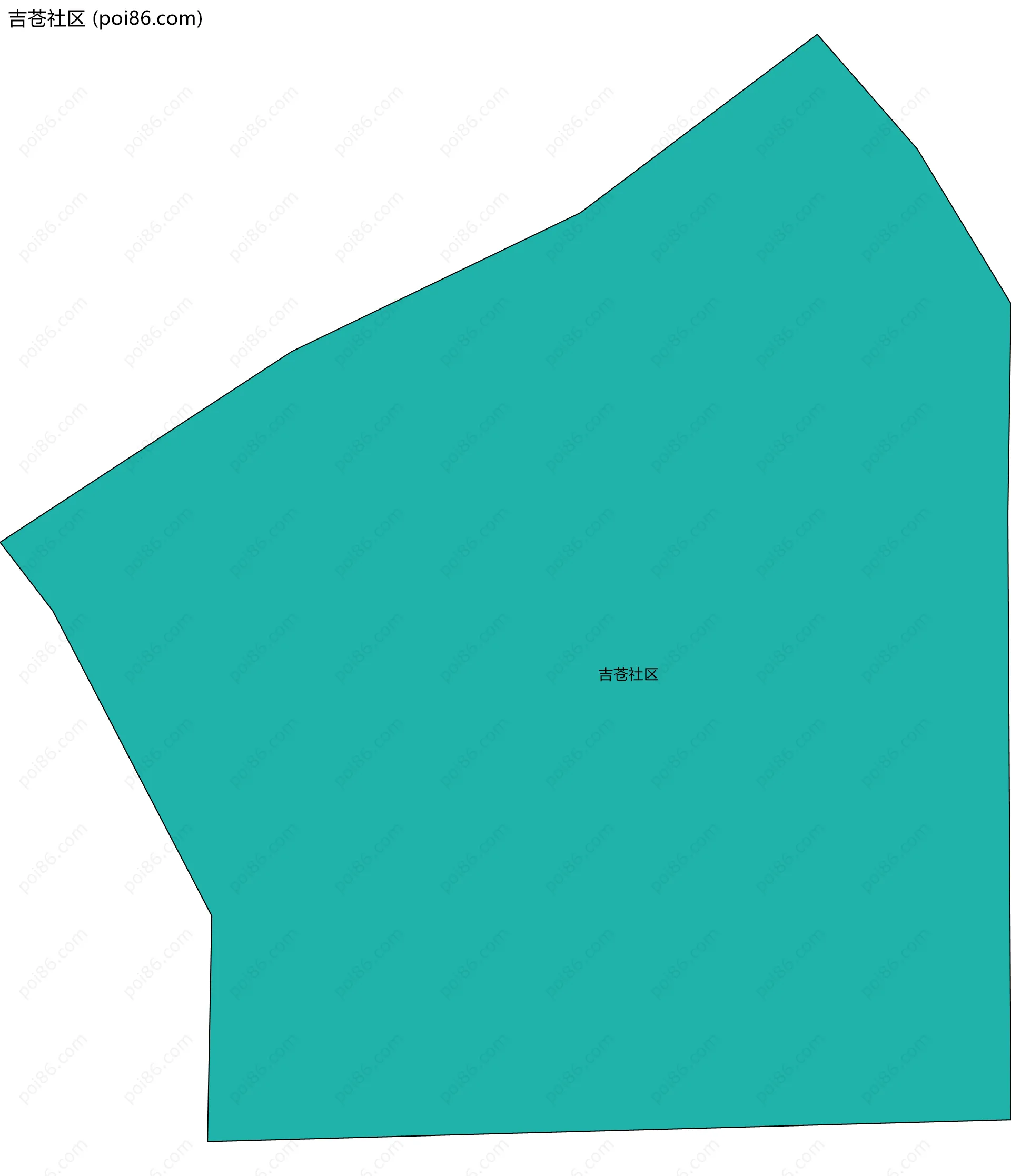 吉苍社区边界地图