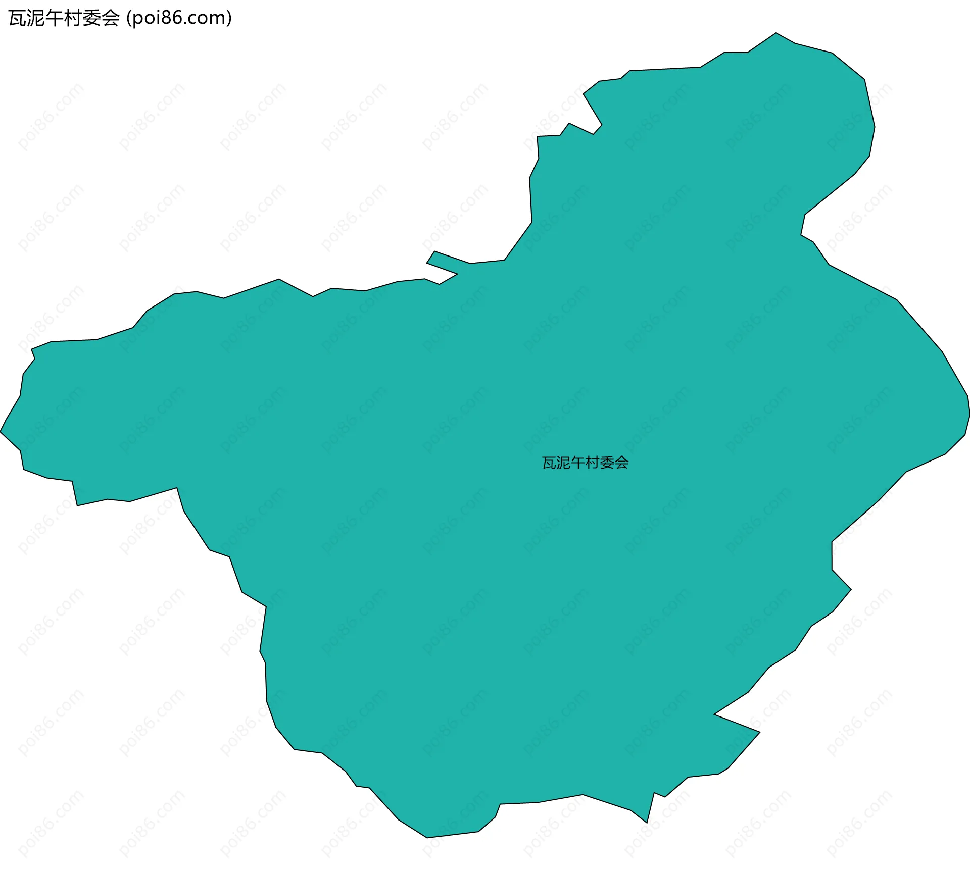 瓦泥午村委会边界地图