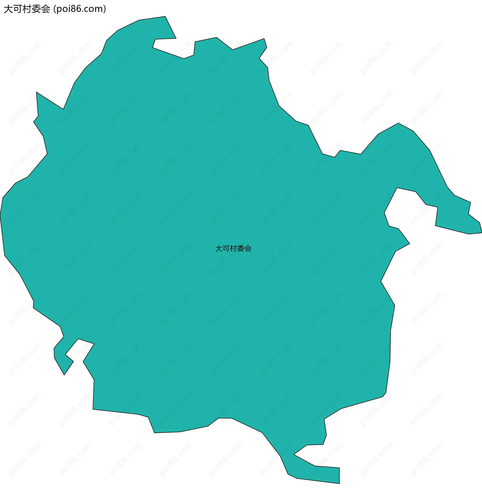 大可村委会边界地图