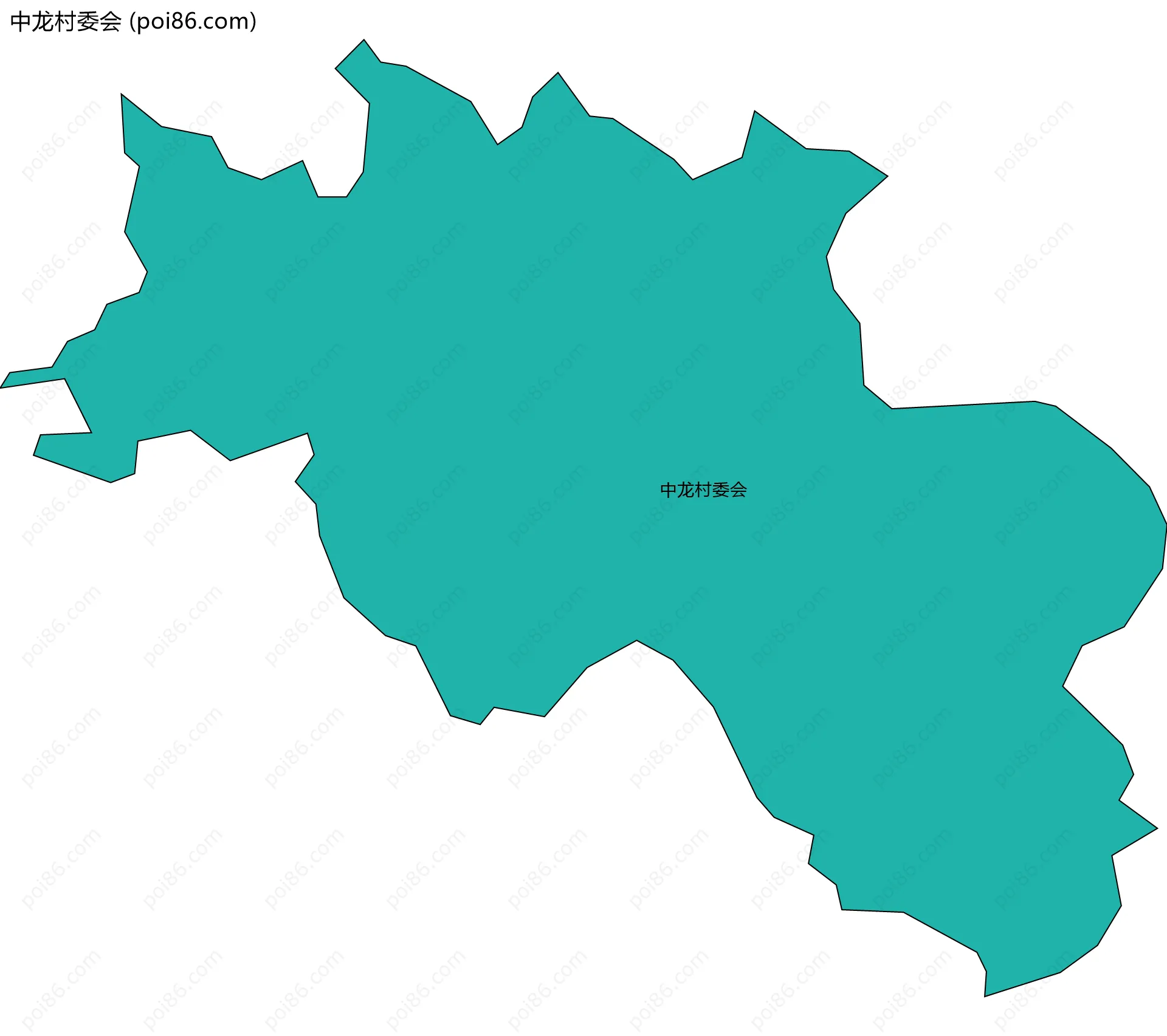 中龙村委会边界地图