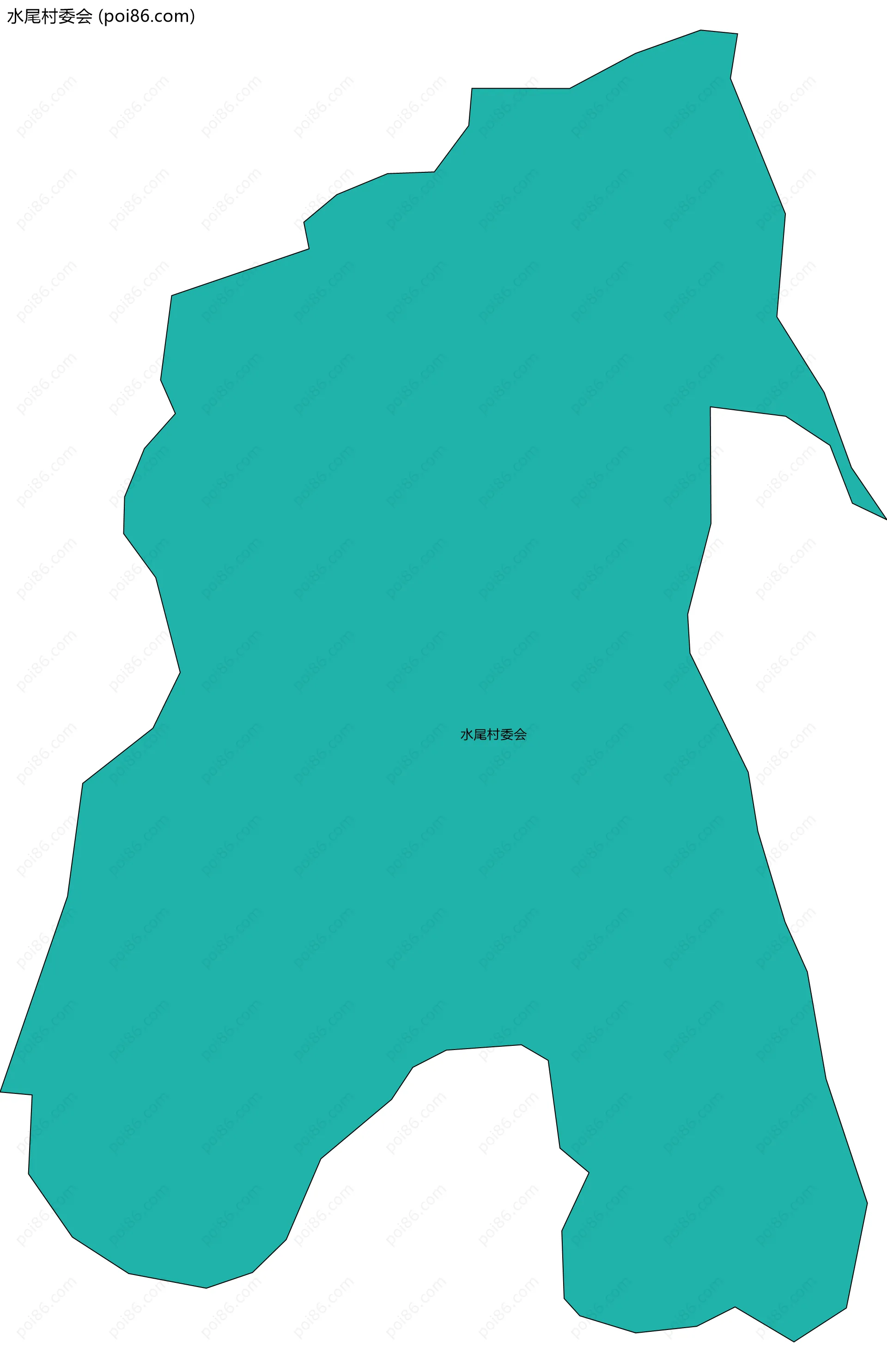 水尾村委会边界地图