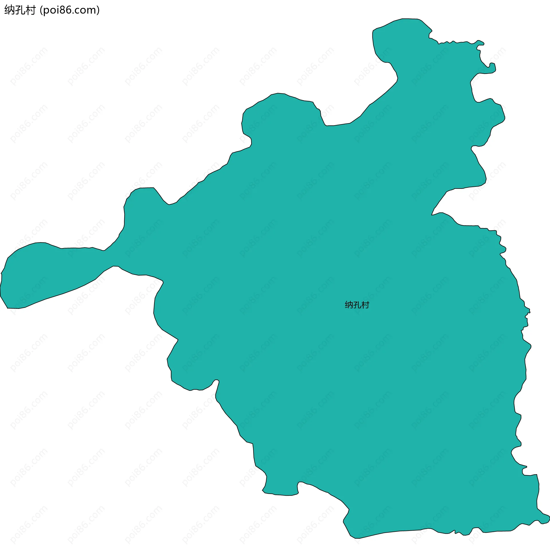 纳孔村边界地图