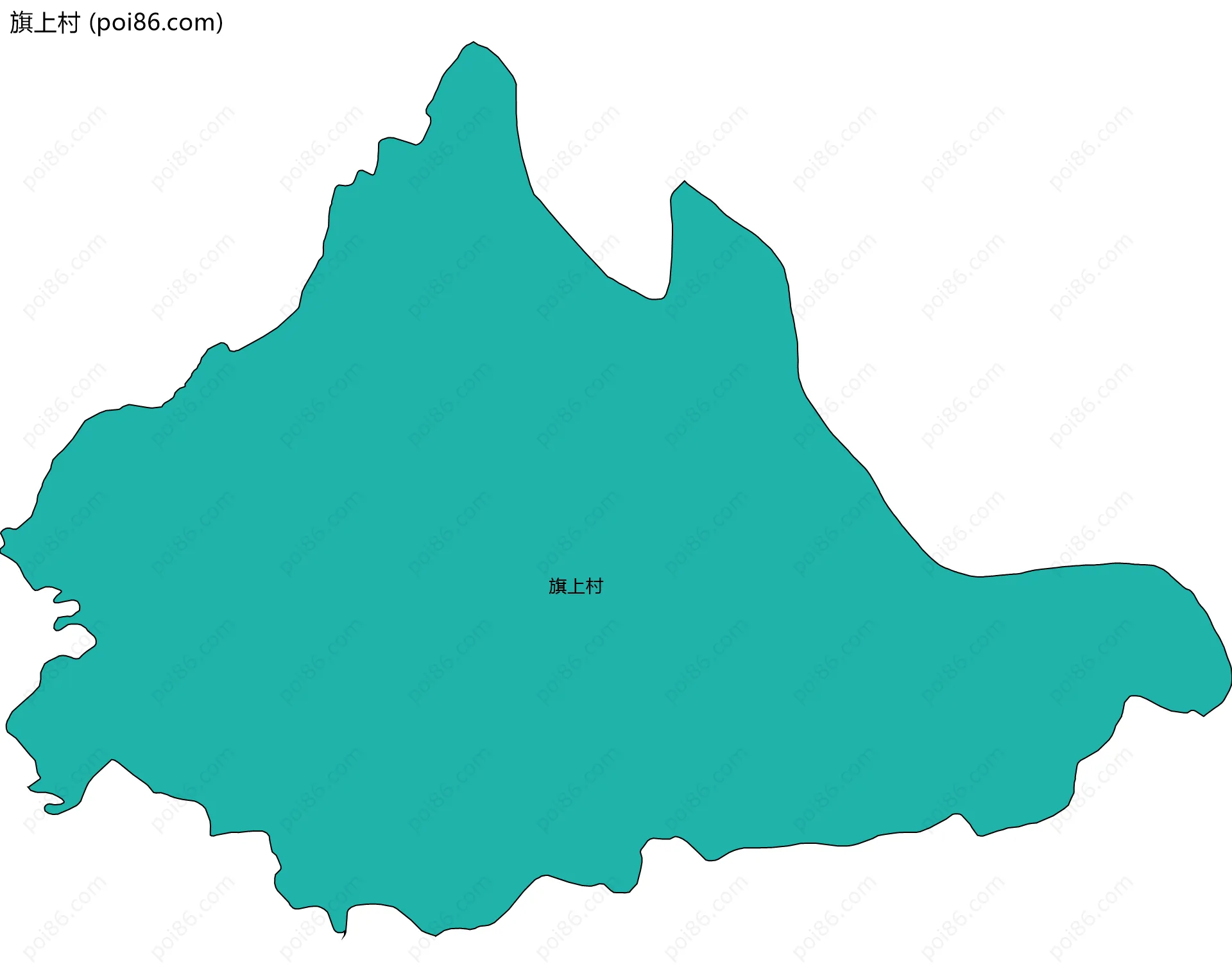 旗上村边界地图