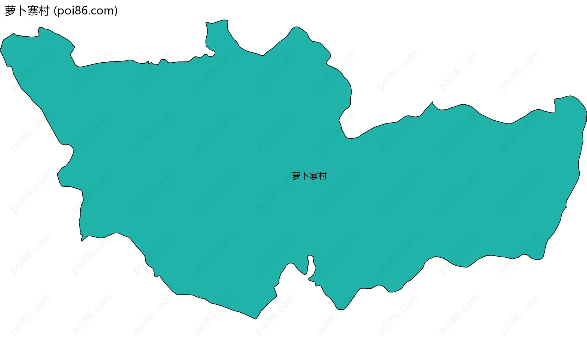 萝卜寨村边界地图