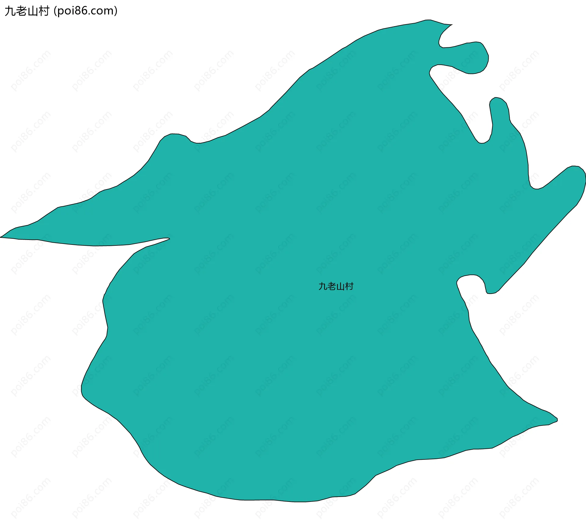 九老山村边界地图