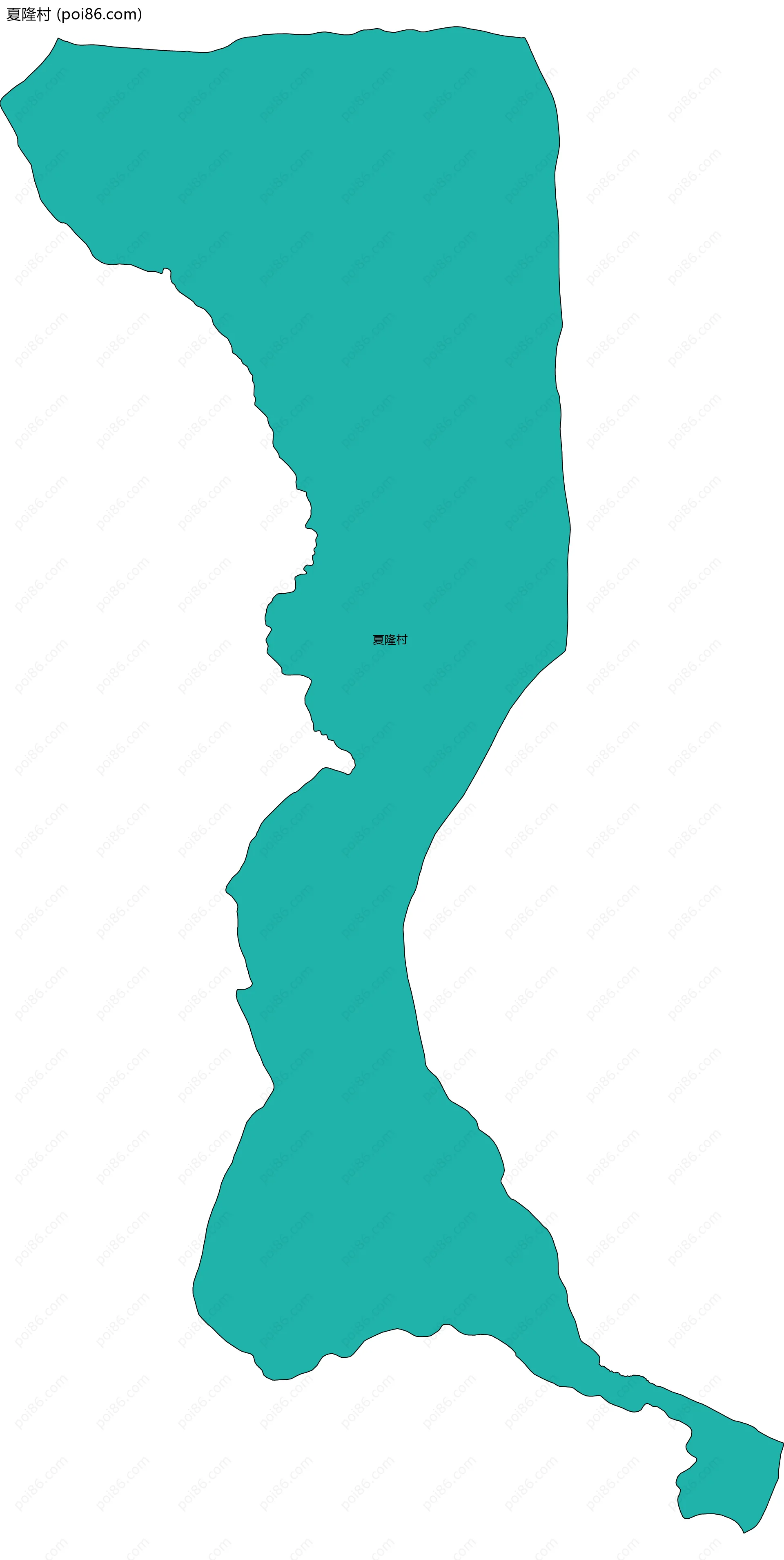 夏隆村边界地图