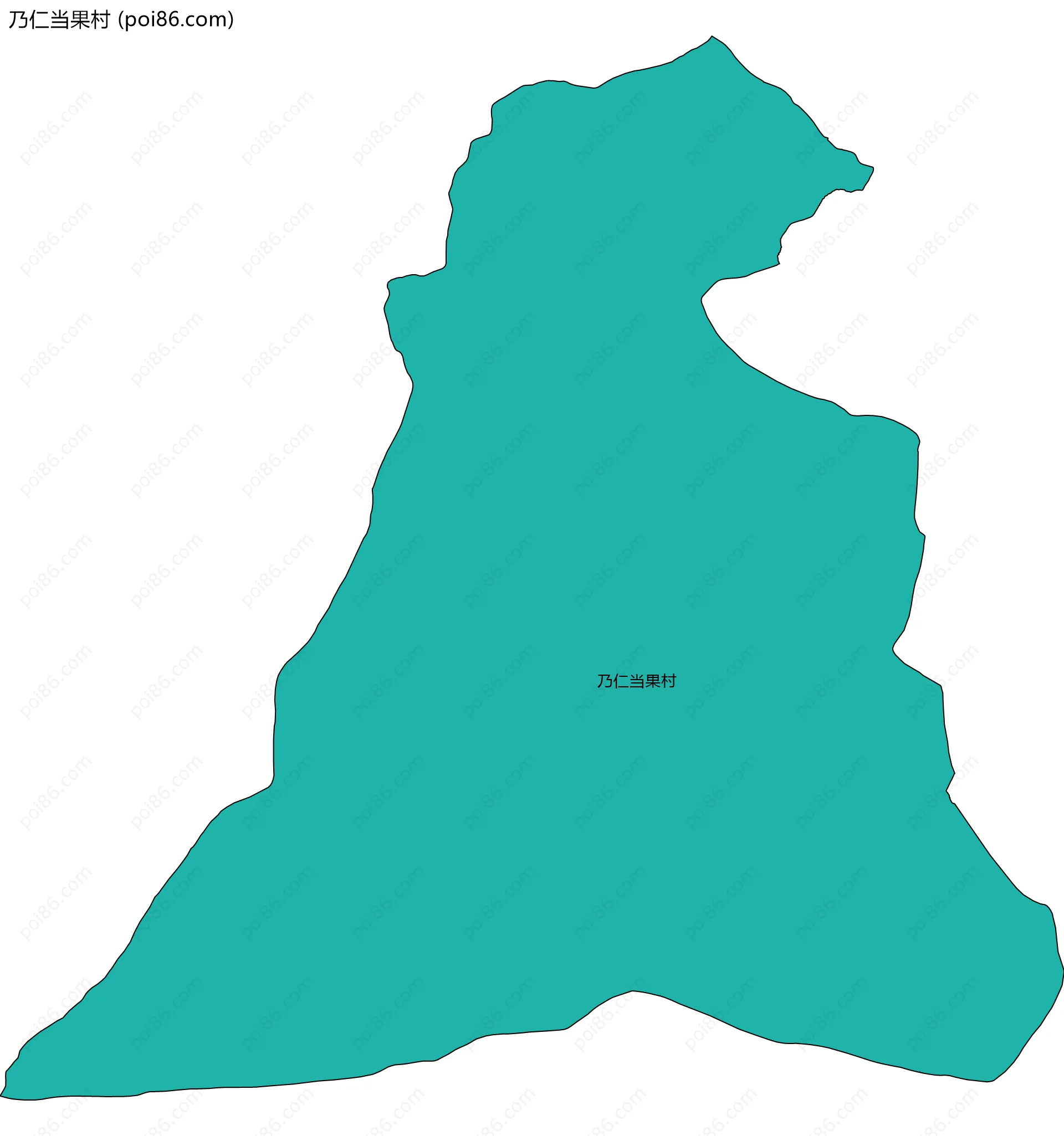 乃仁当果村边界地图