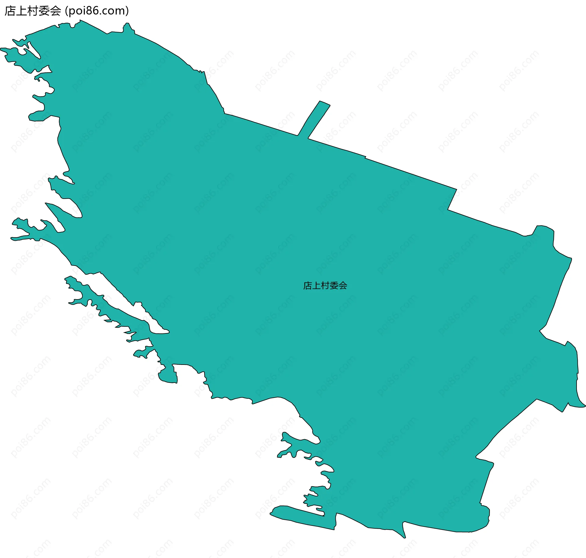店上村委会边界地图