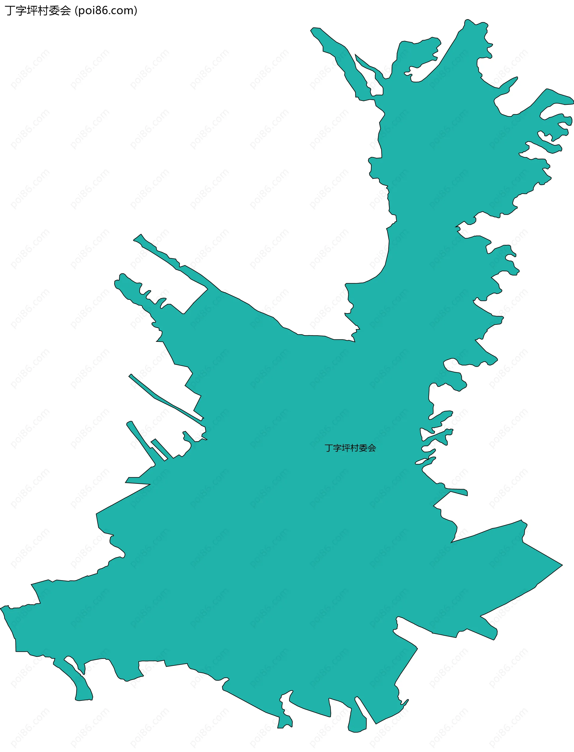 丁字坪村委会边界地图