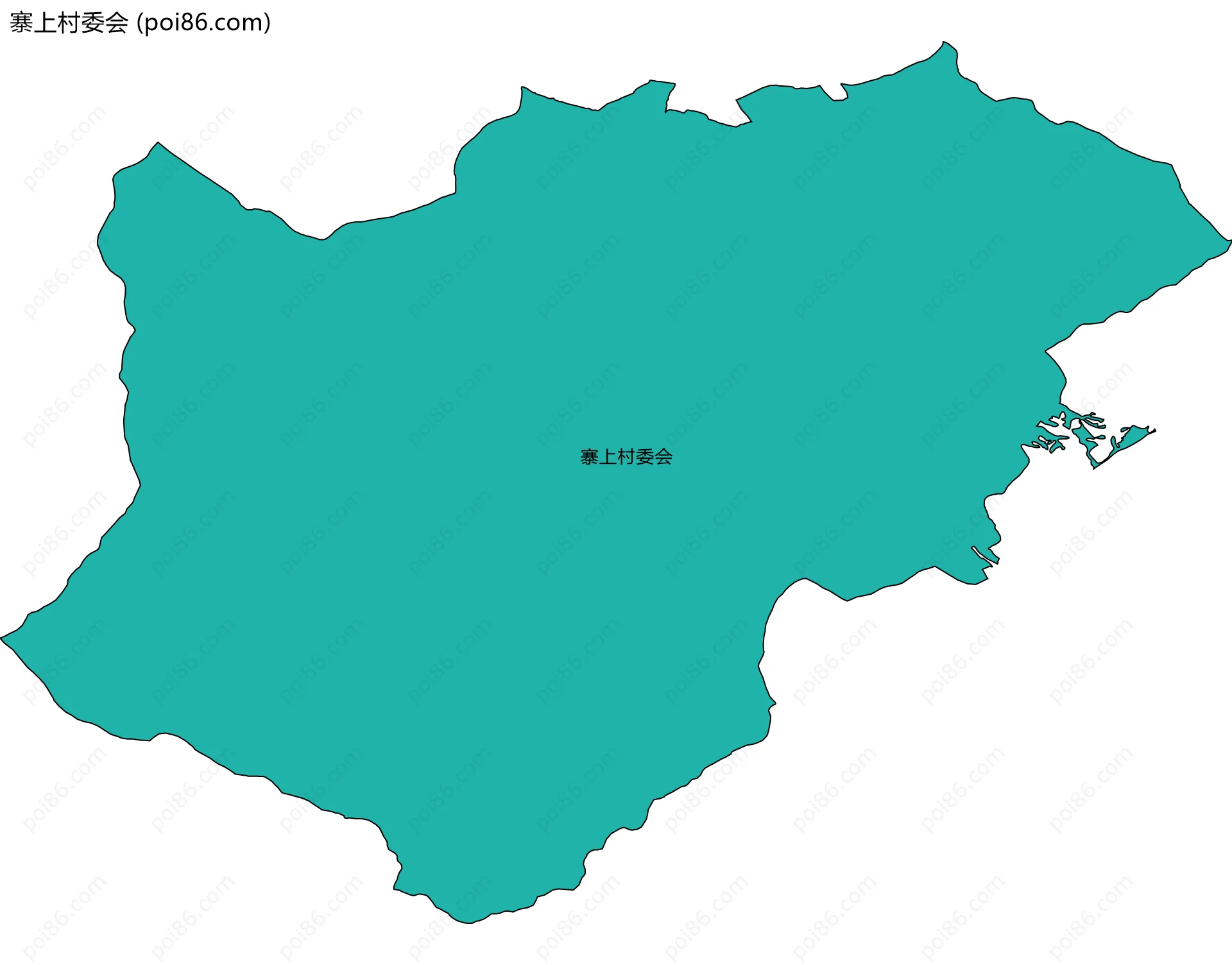 寨上村委会边界地图