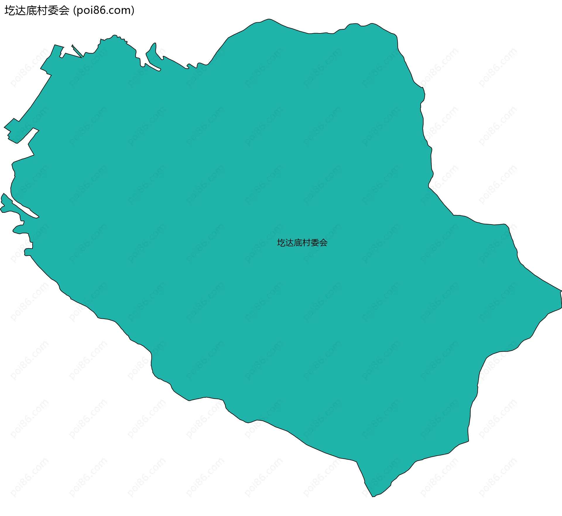 圪达底村委会边界地图
