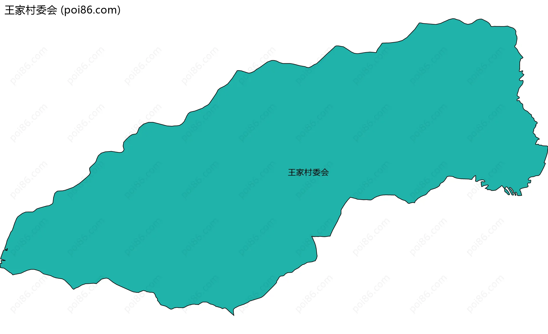 王家村委会边界地图