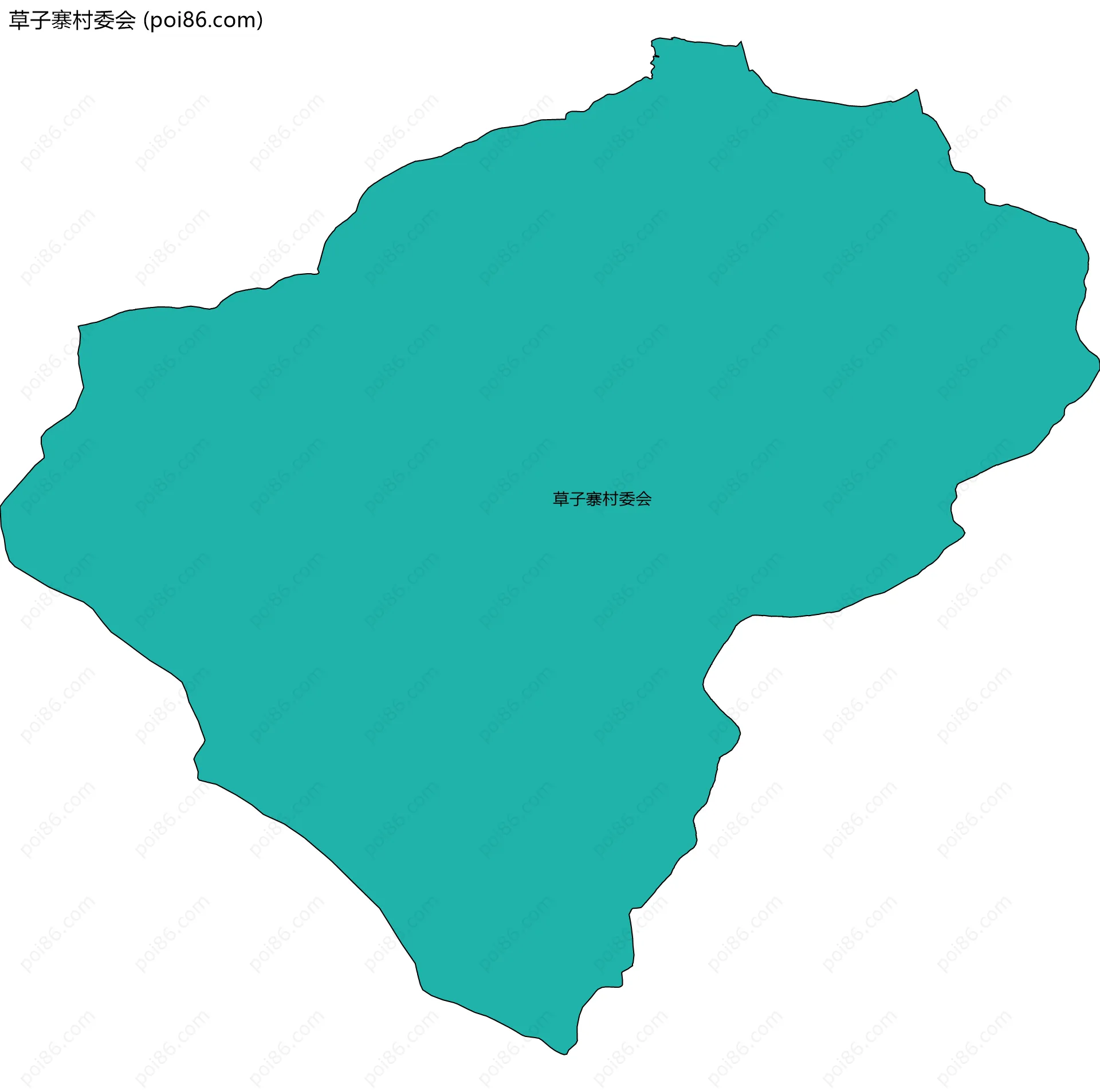 草子寨村委会边界地图