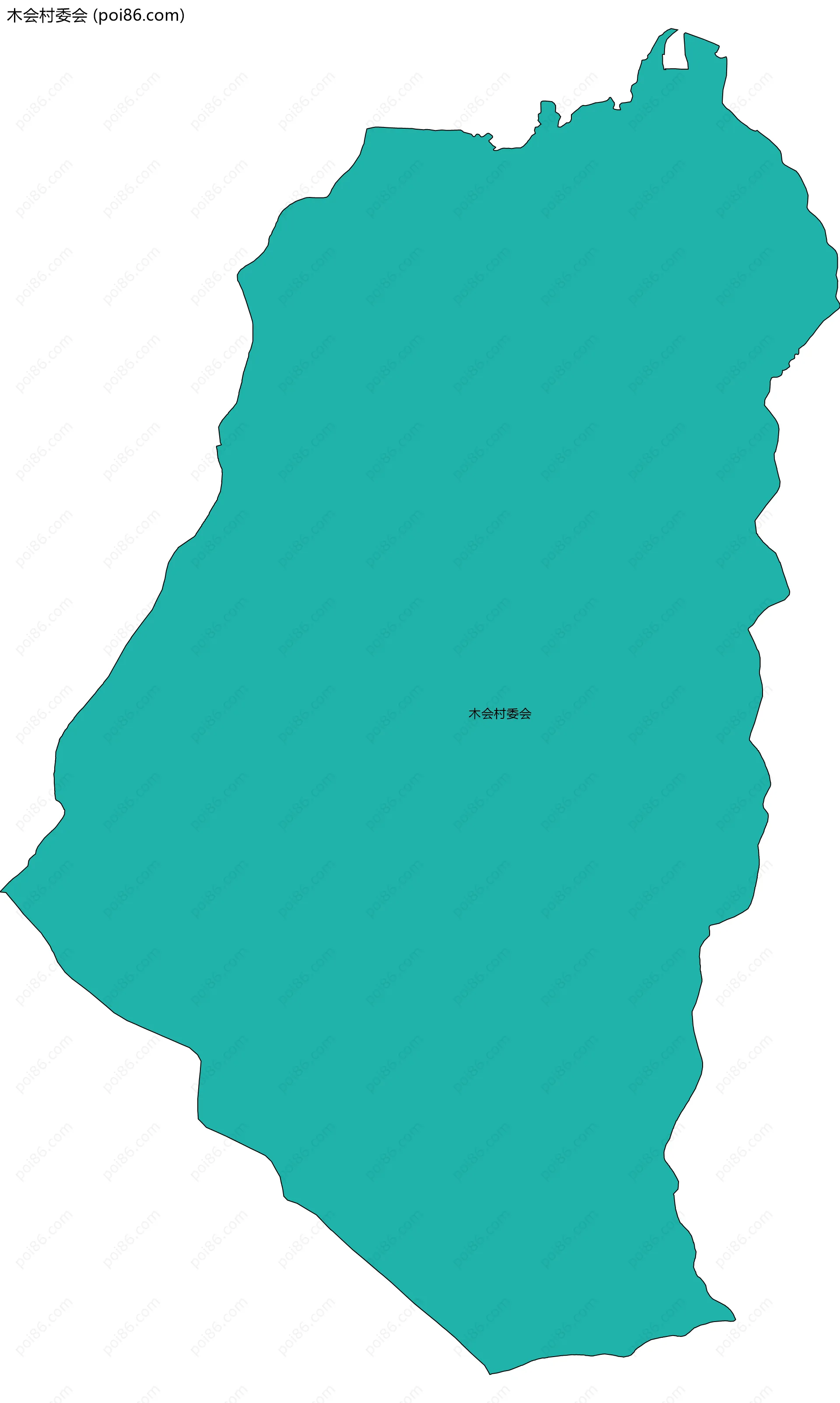 木会村委会边界地图