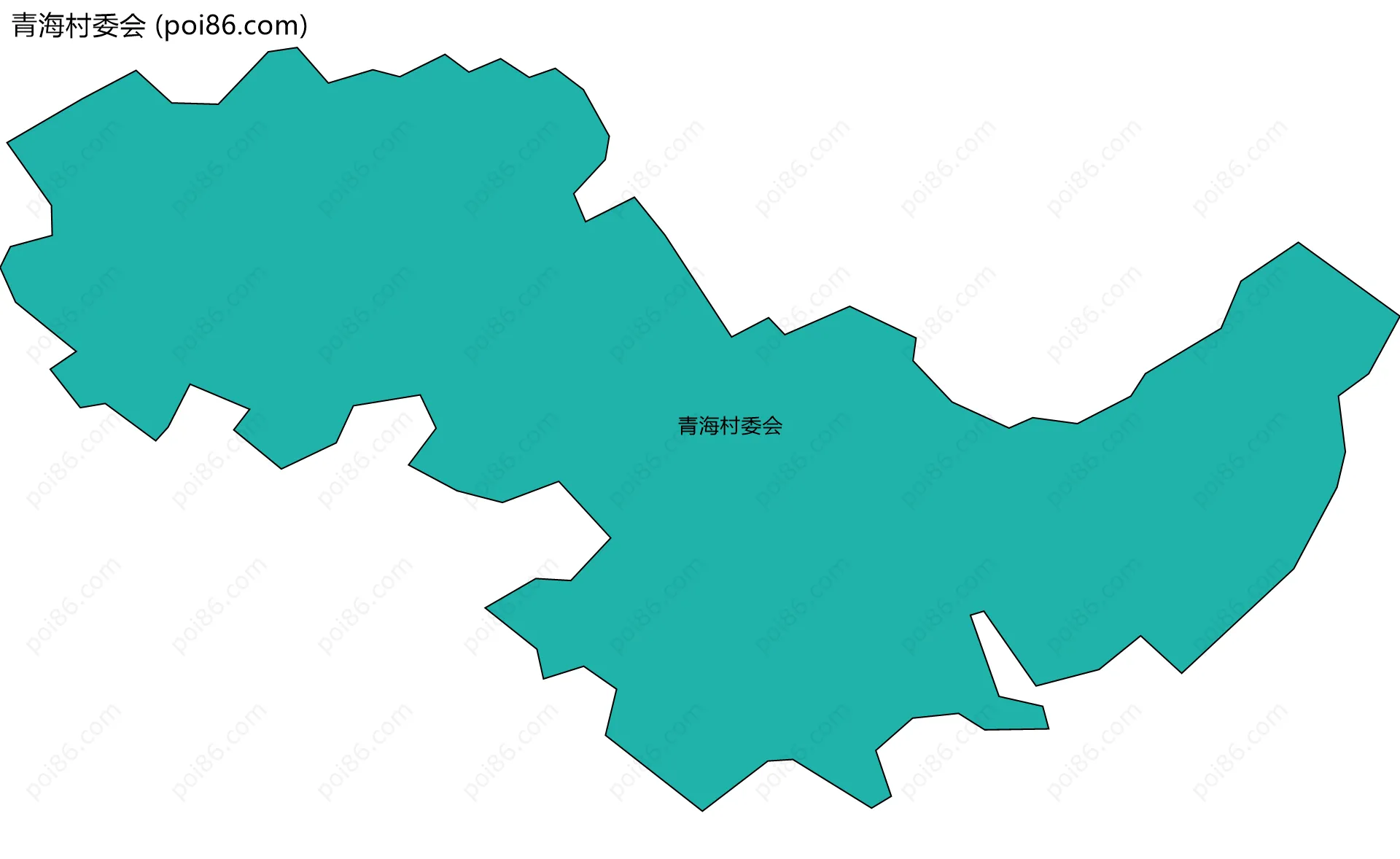 青海村委会边界地图