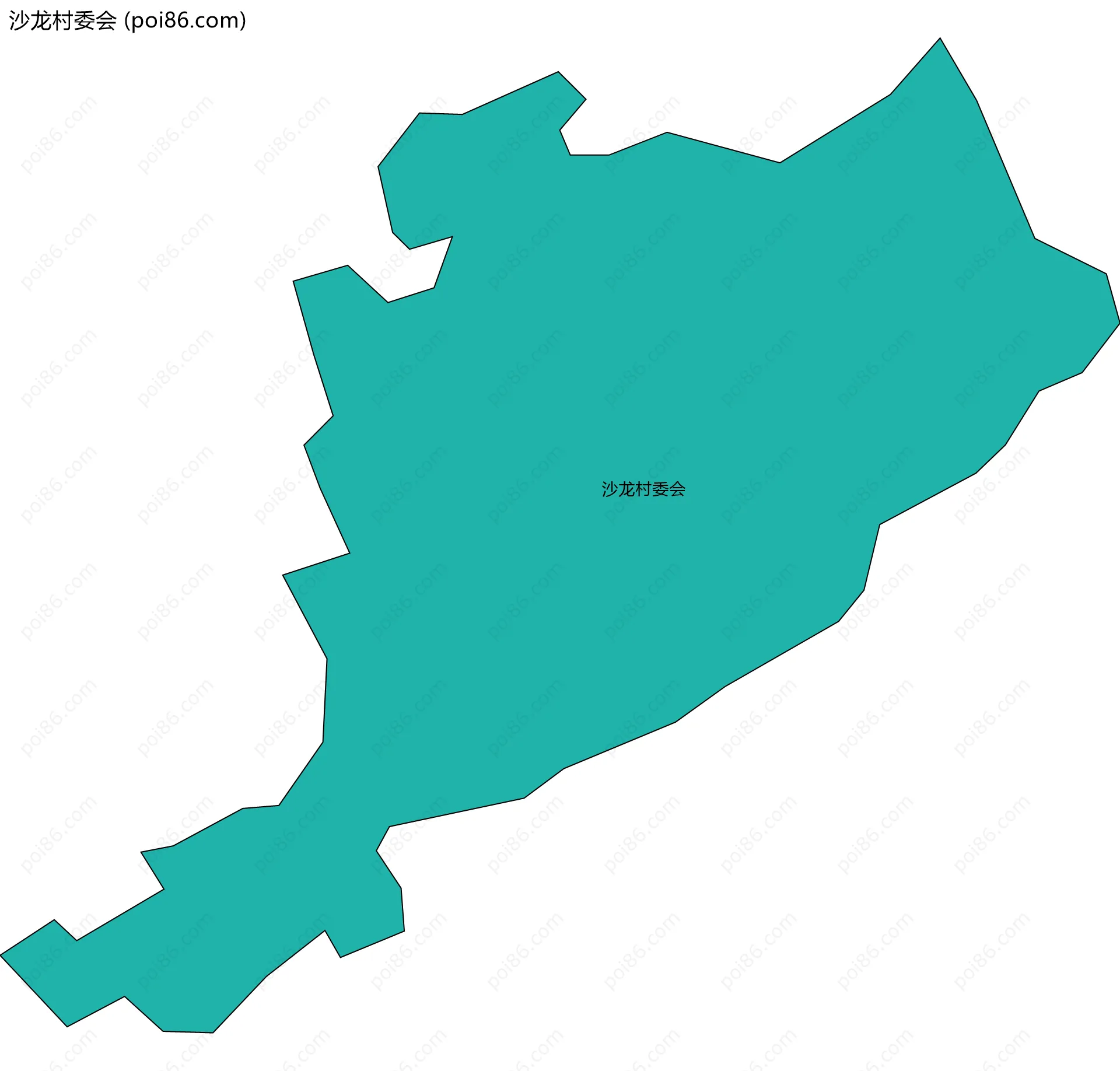 沙龙村委会边界地图