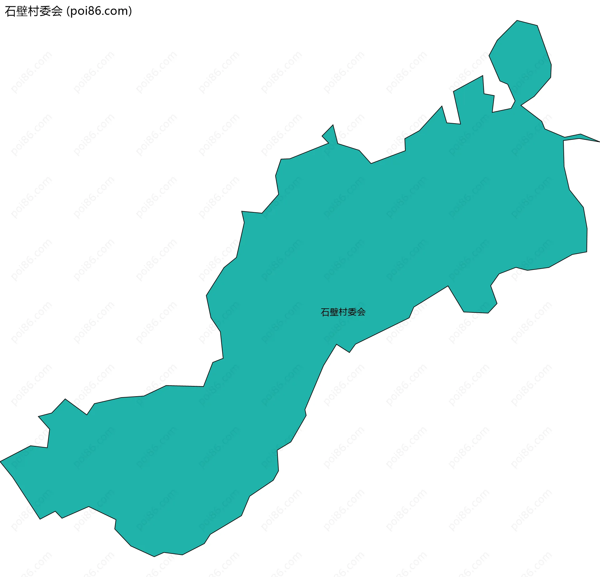 石壁村委会边界地图