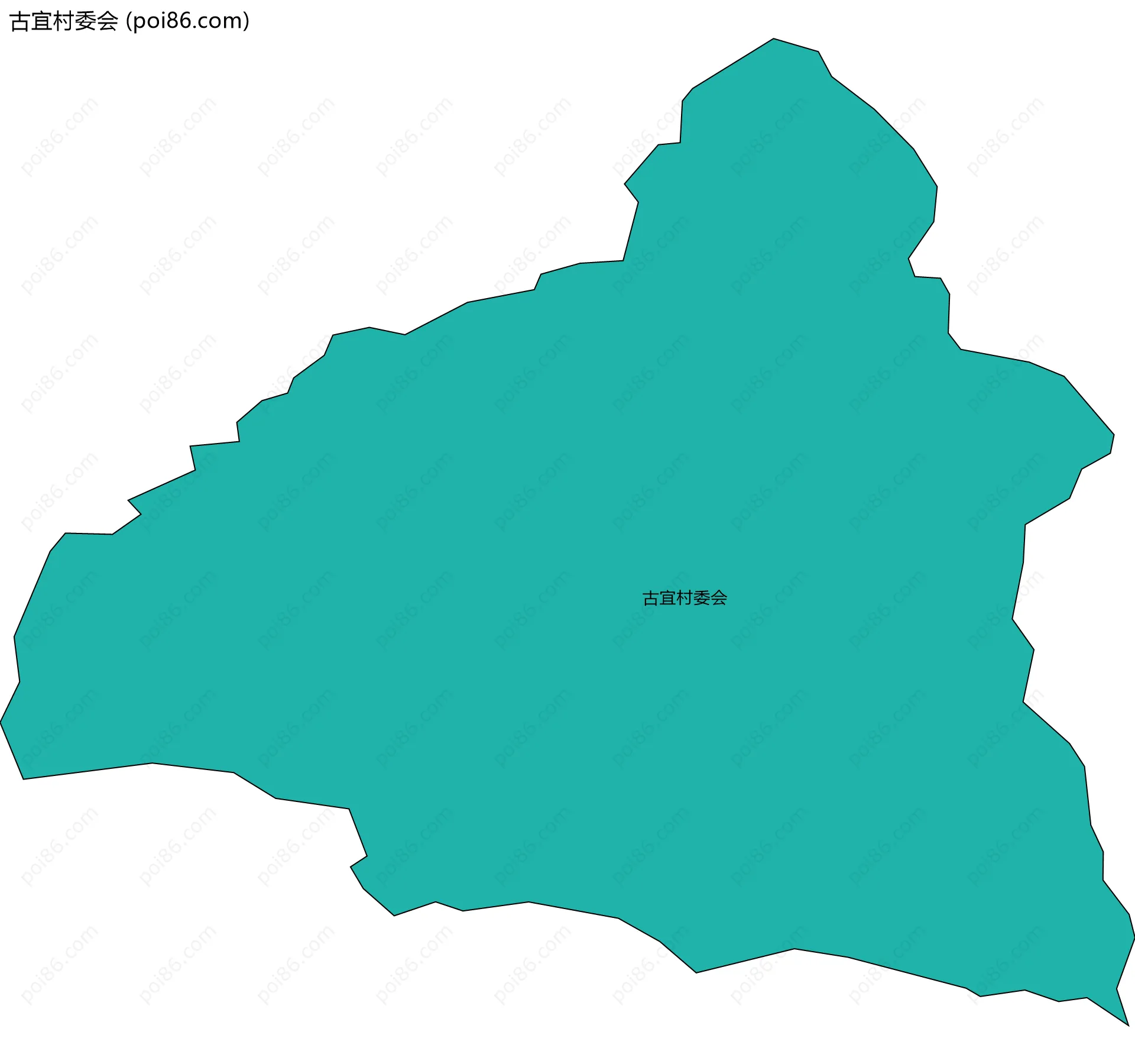 古宜村委会边界地图