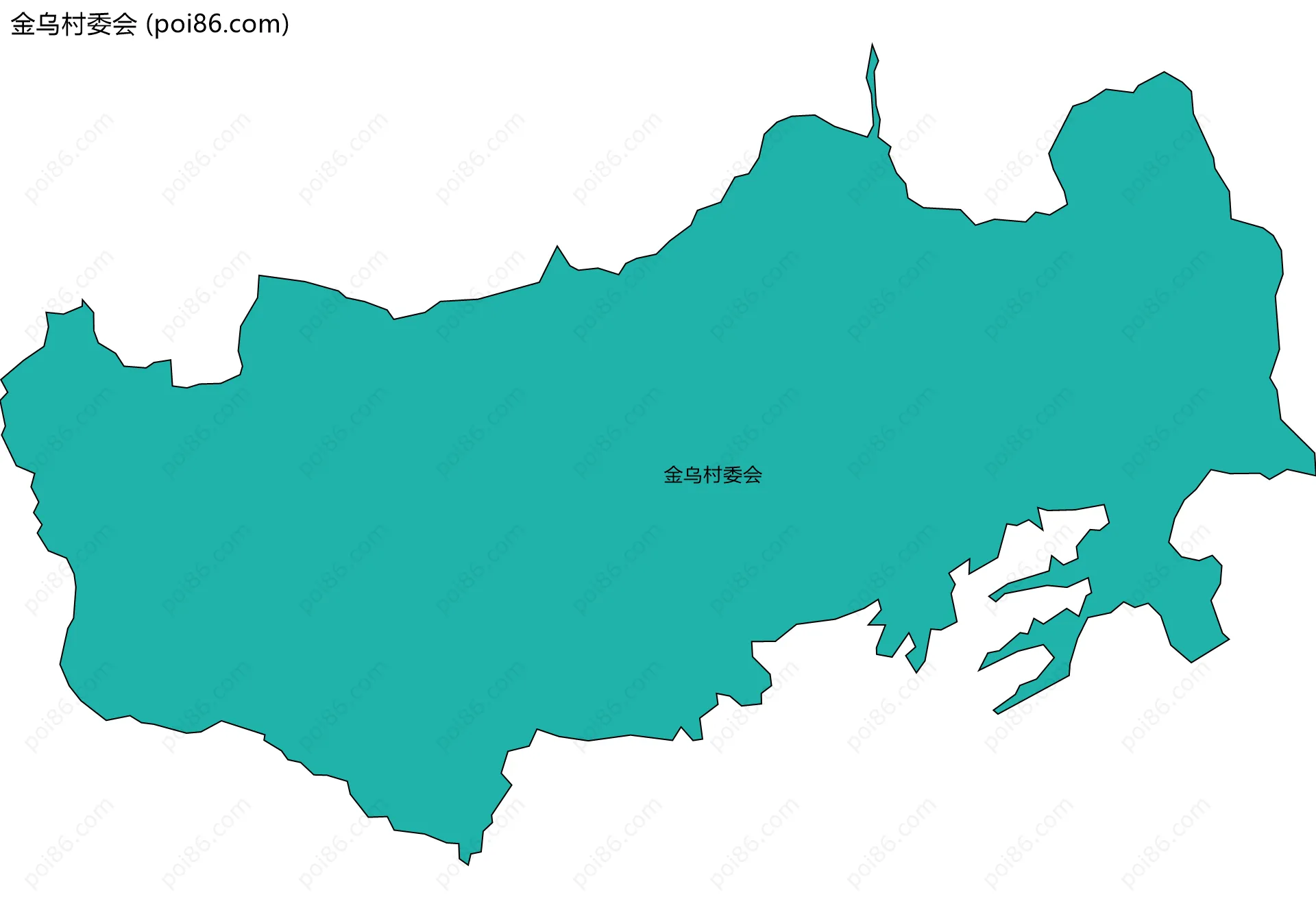 金乌村委会边界地图