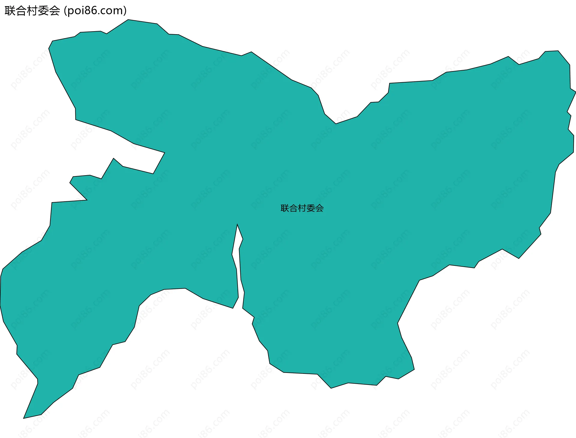 联合村委会边界地图