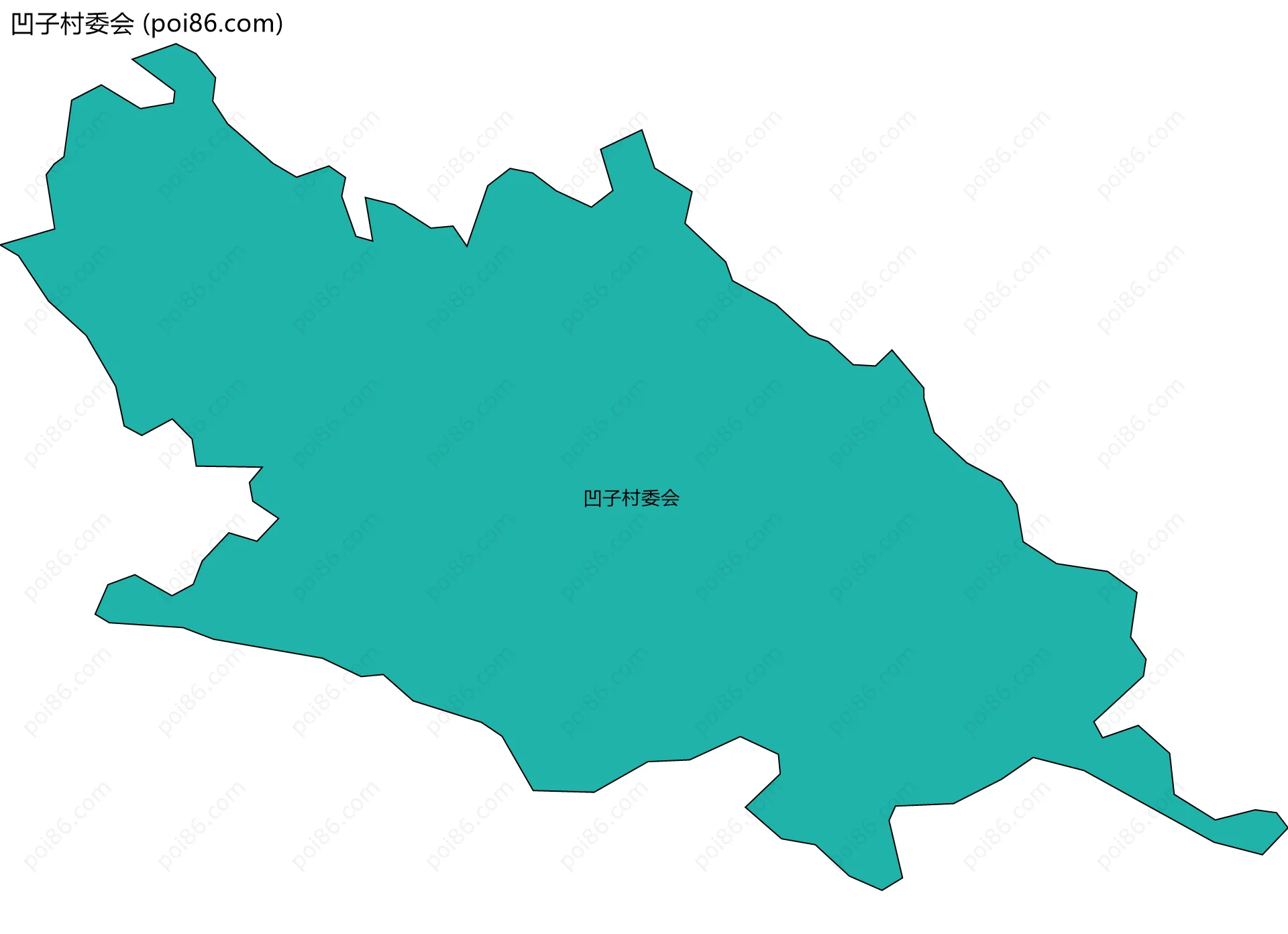凹子村委会边界地图