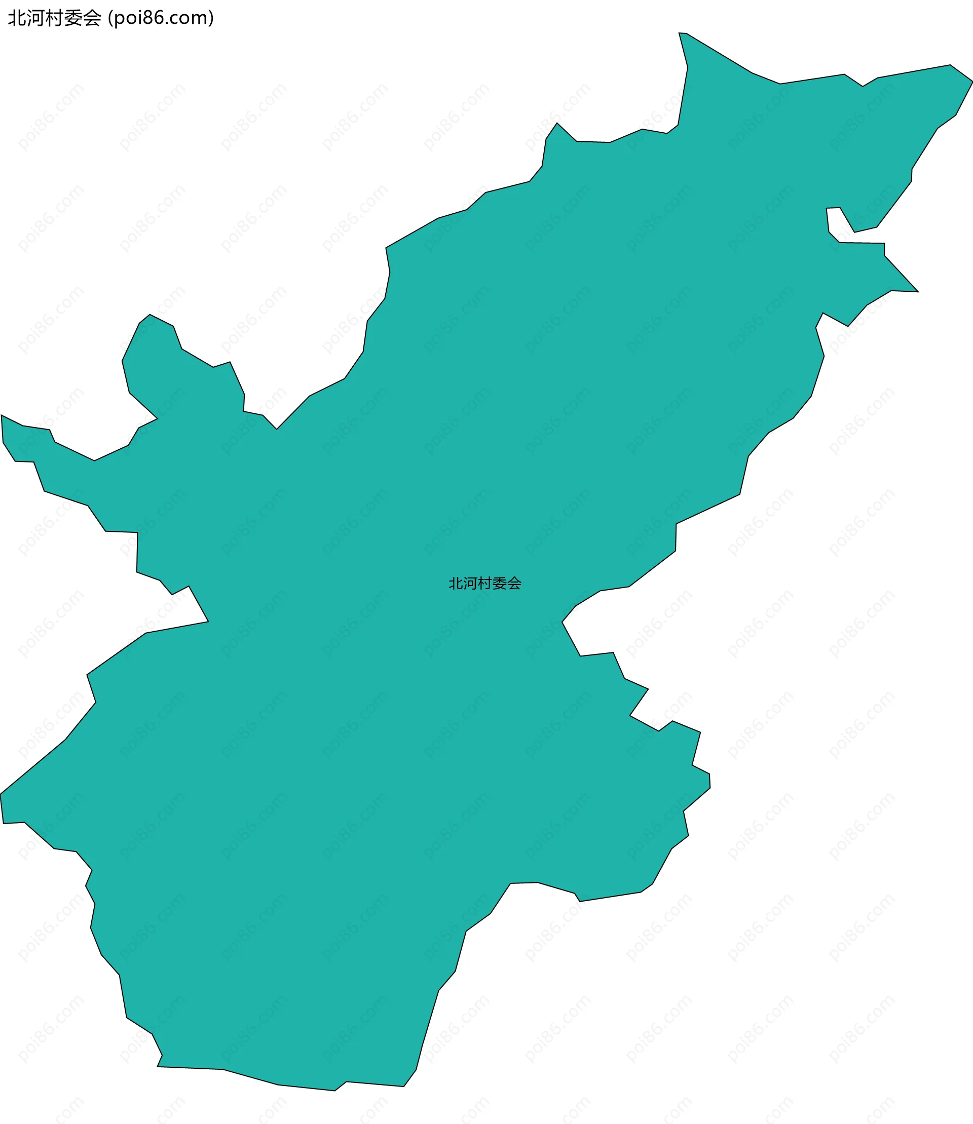 北河村委会边界地图