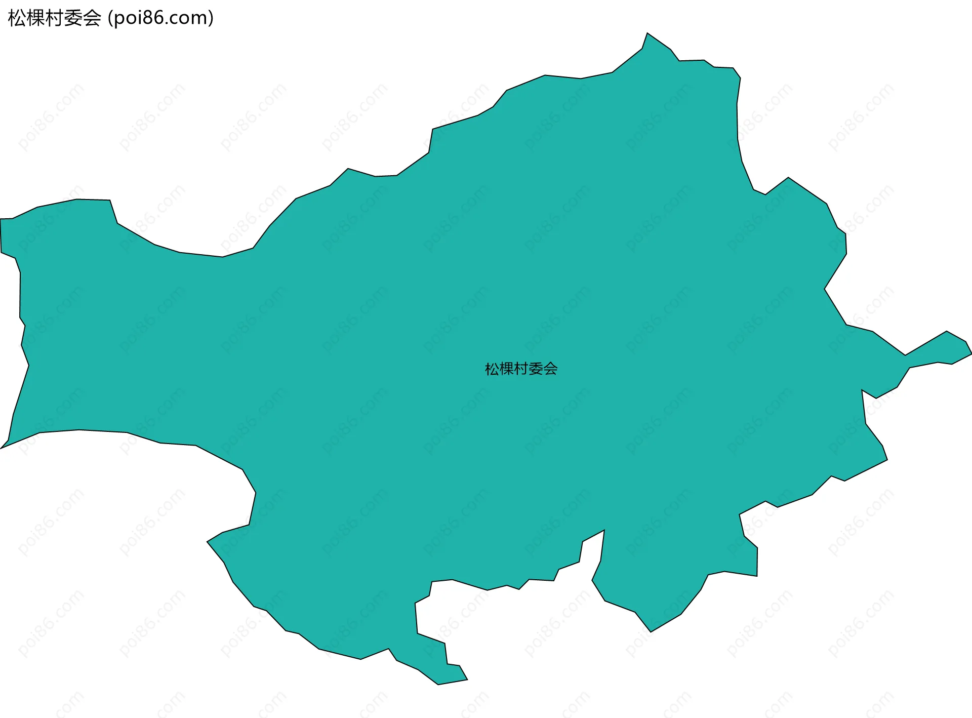 松棵村委会边界地图
