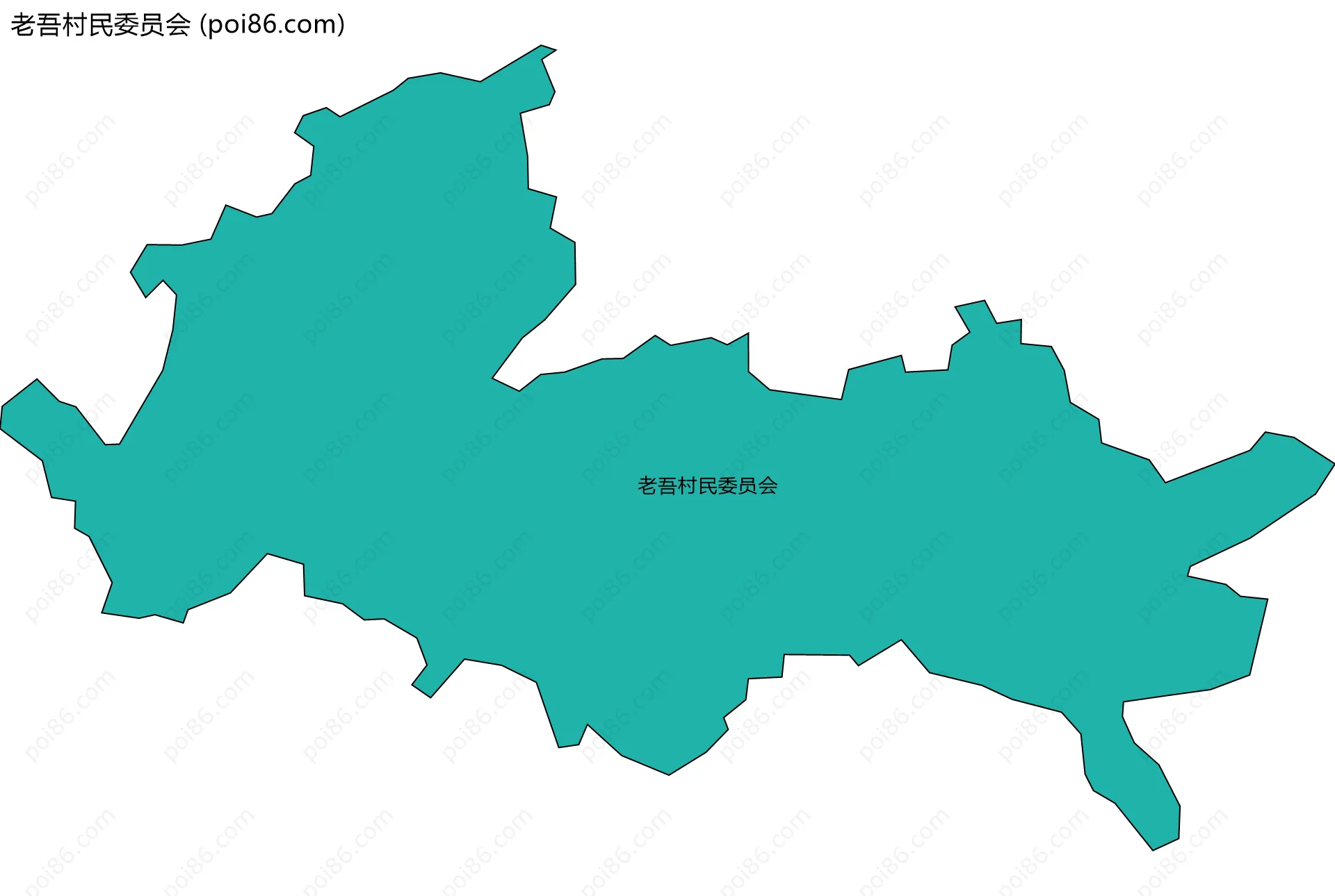 老吾村民委员会边界地图