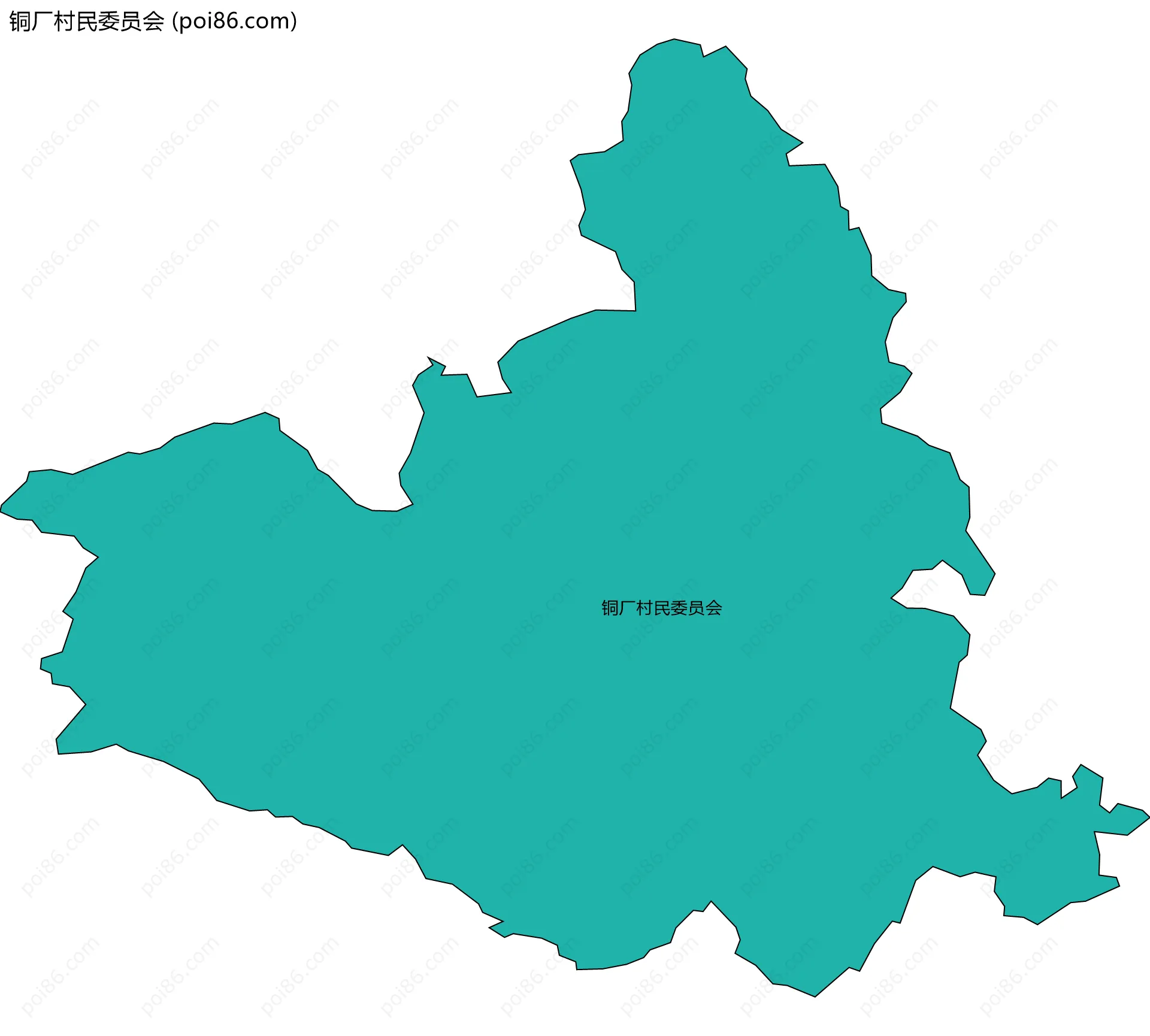 铜厂村民委员会边界地图