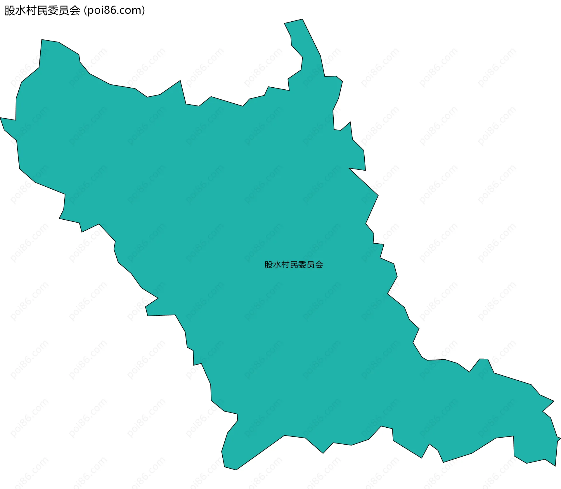 股水村民委员会边界地图