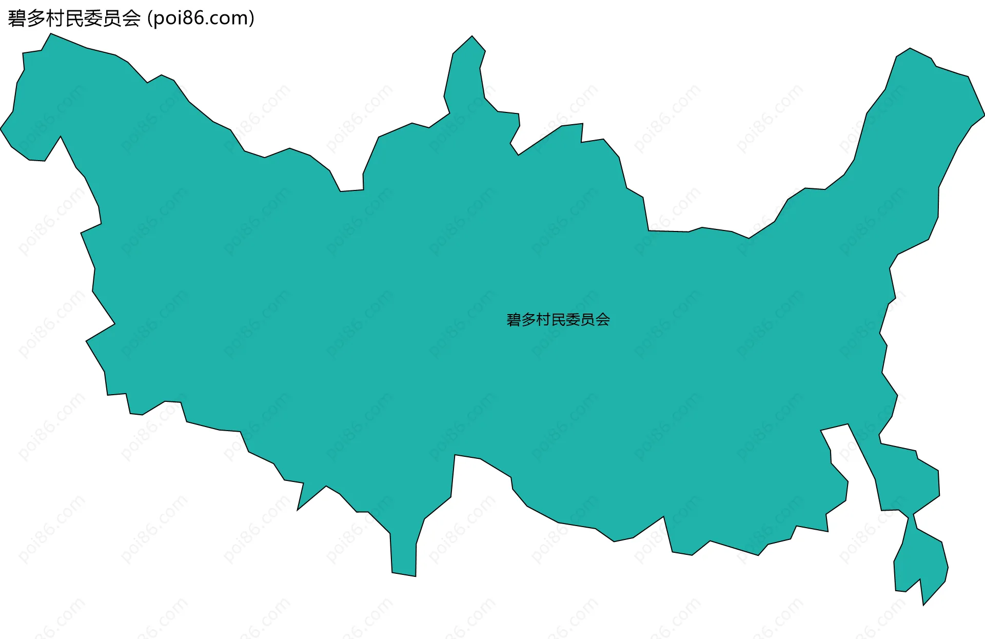 碧多村民委员会边界地图