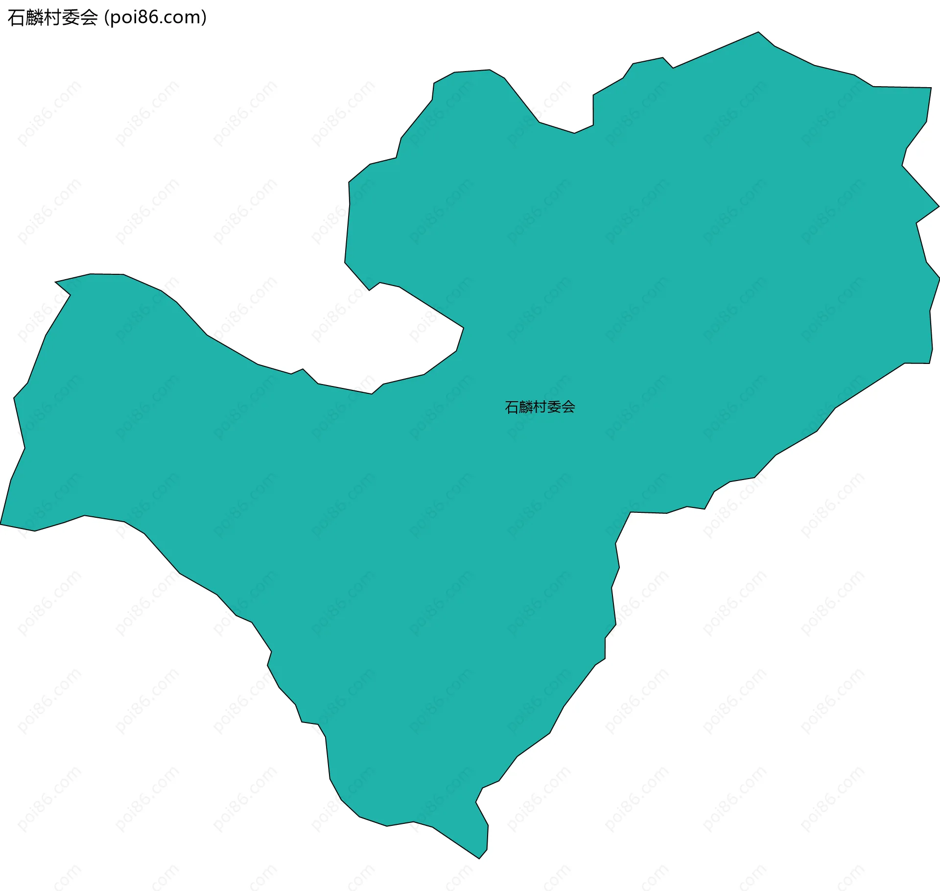 石麟村委会边界地图