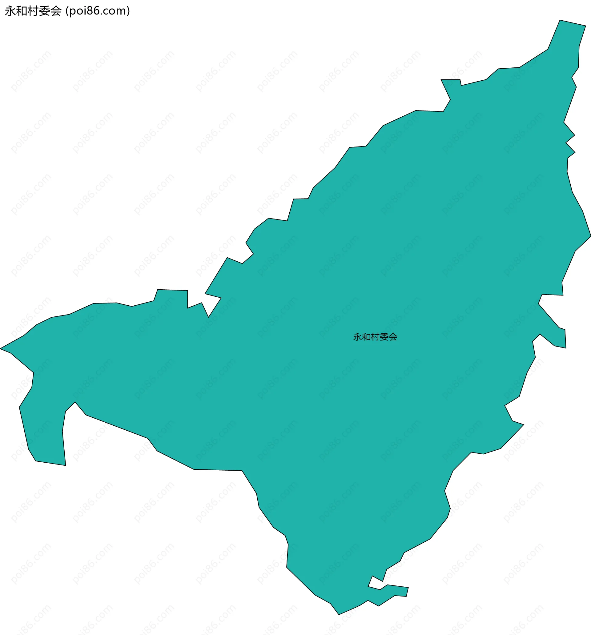 永和村委会边界地图