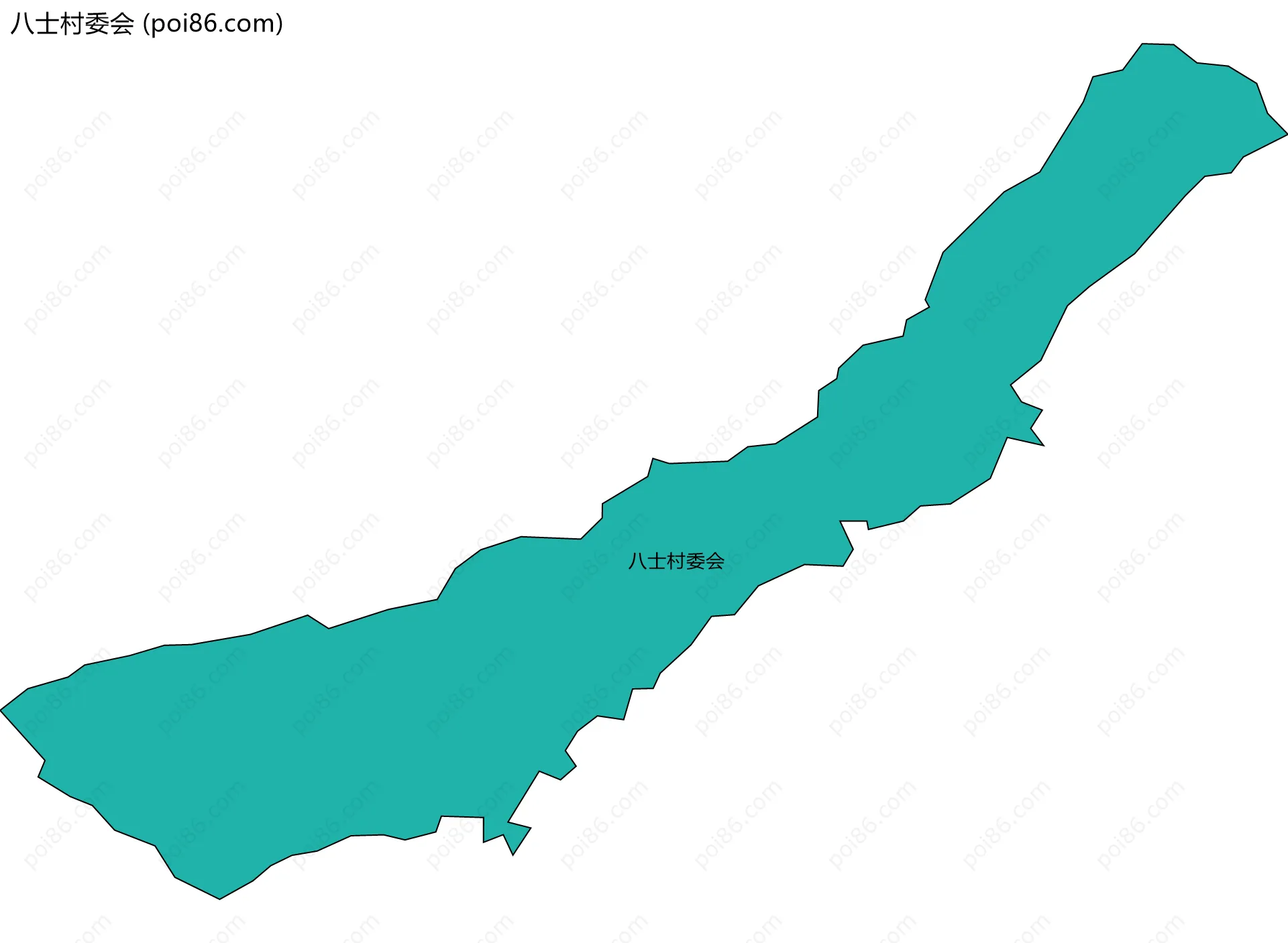 八士村委会边界地图