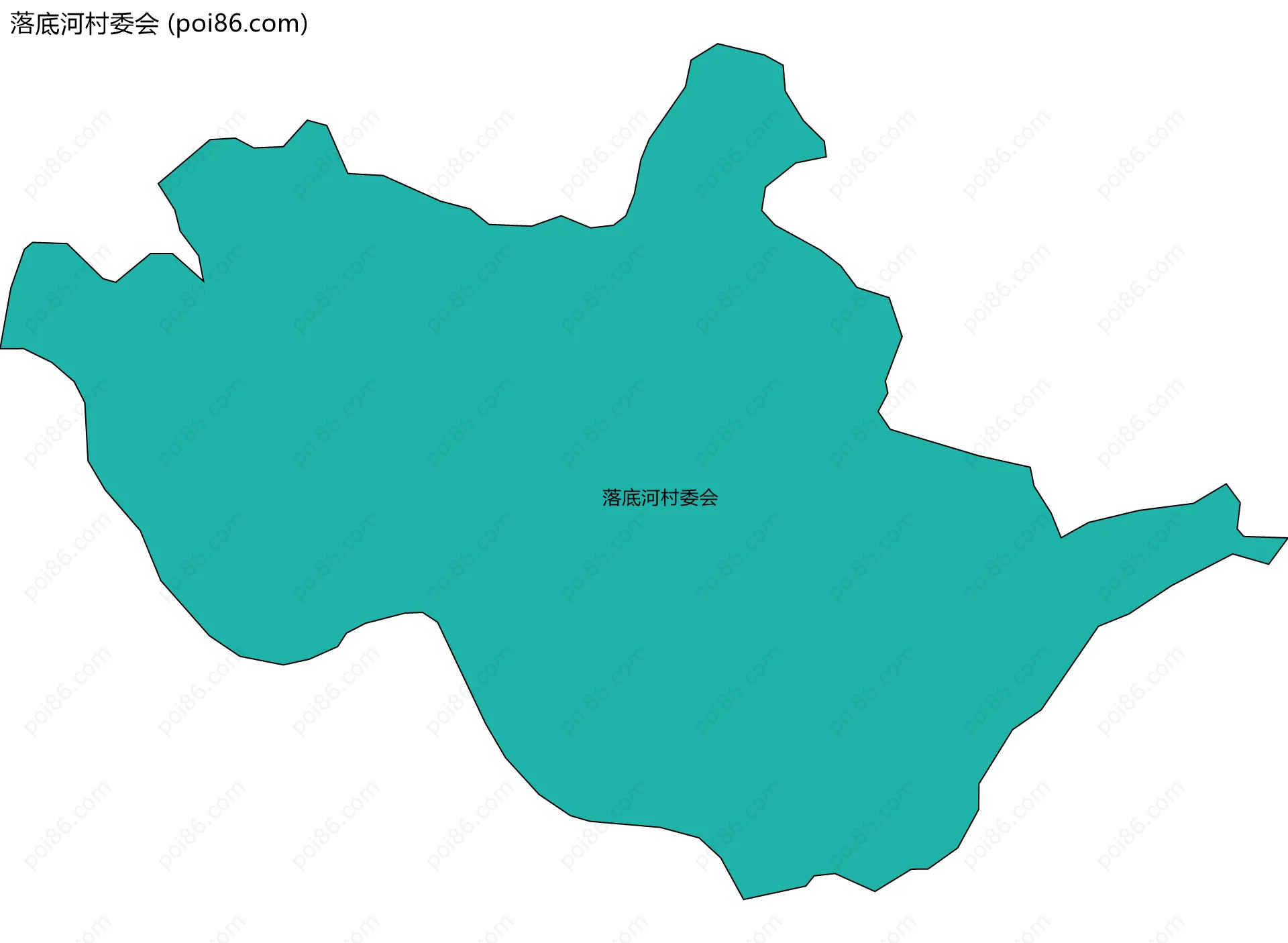 落底河村委会边界地图