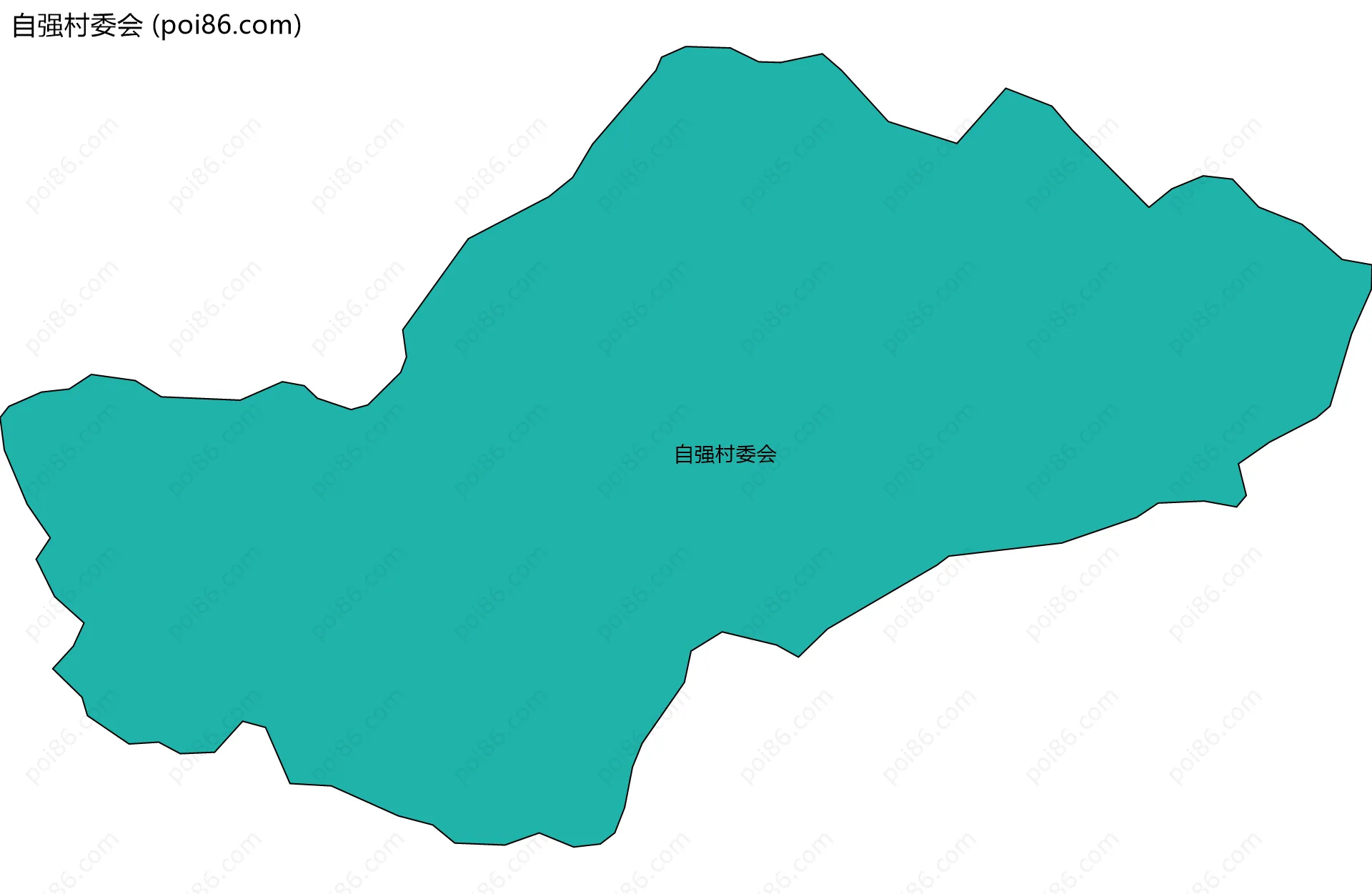 自强村委会边界地图