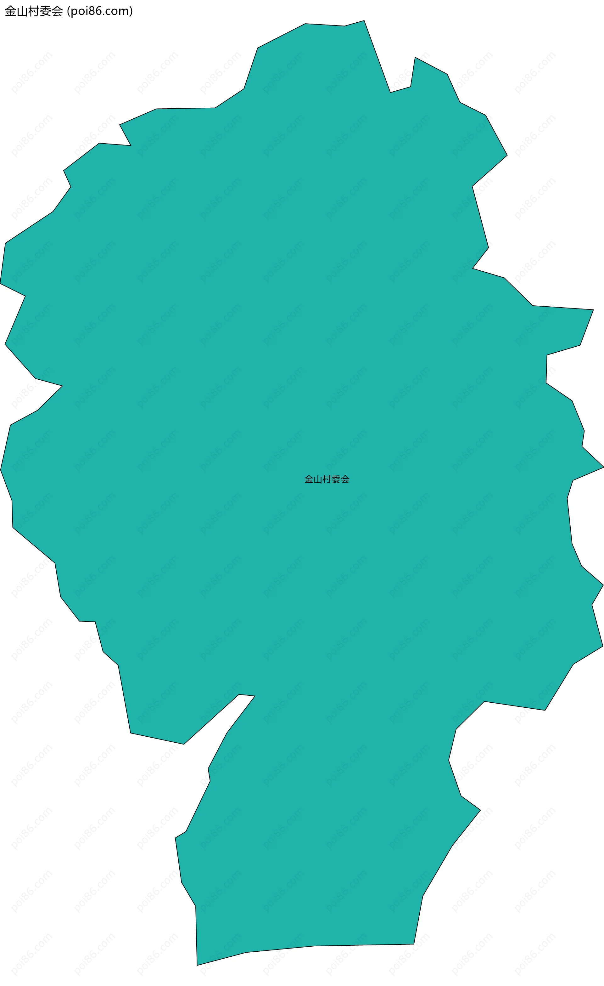 金山村委会边界地图