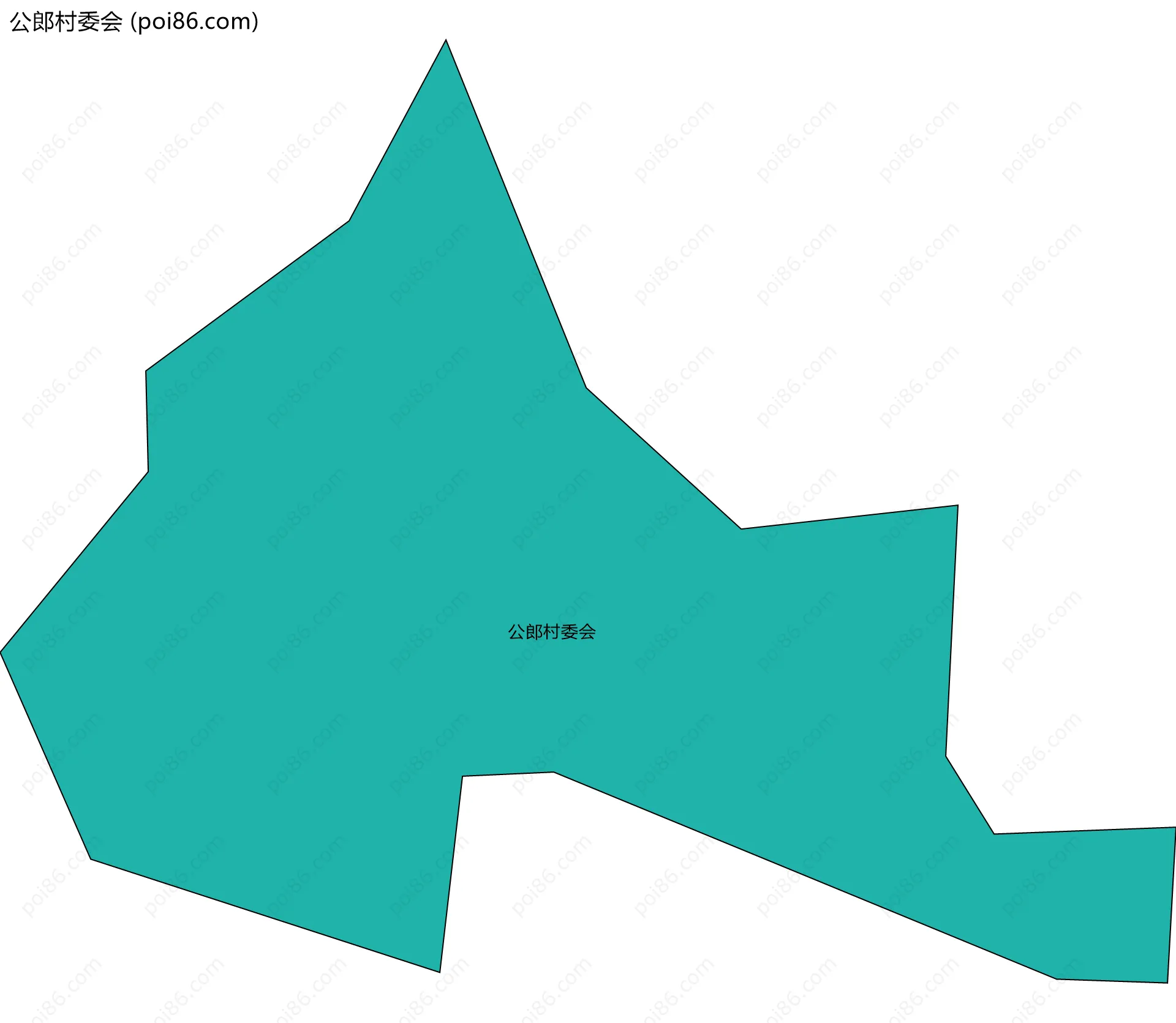 公郎村委会边界地图