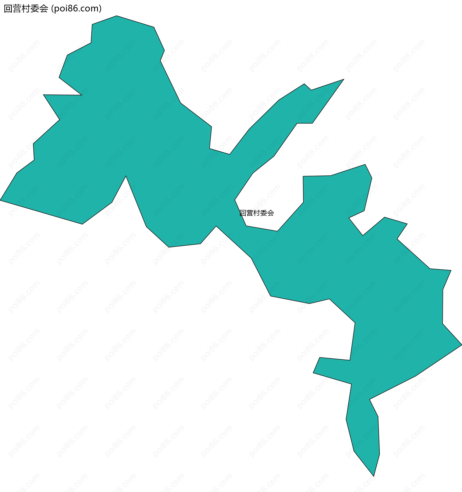 回营村委会边界地图