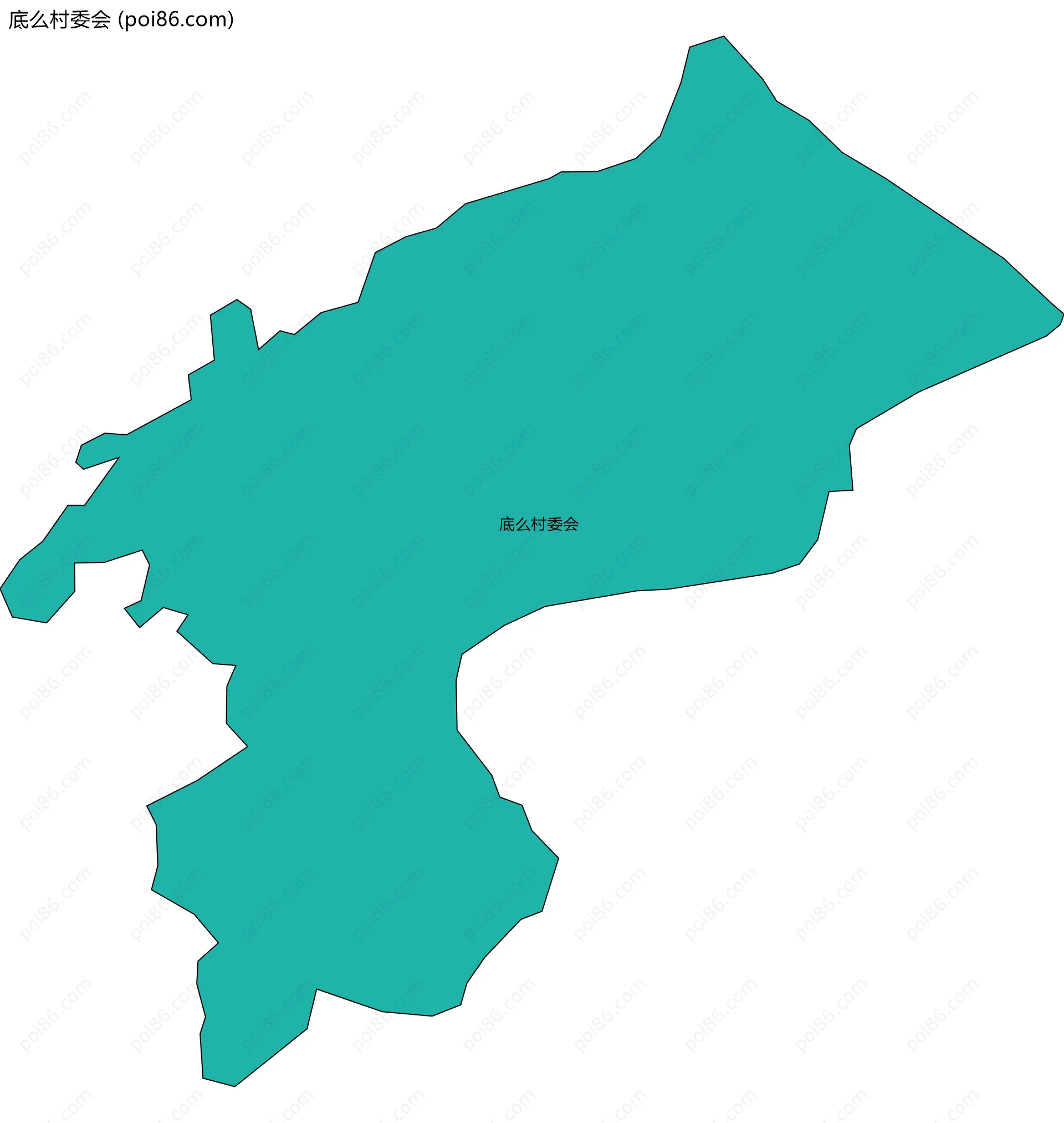 底么村委会边界地图