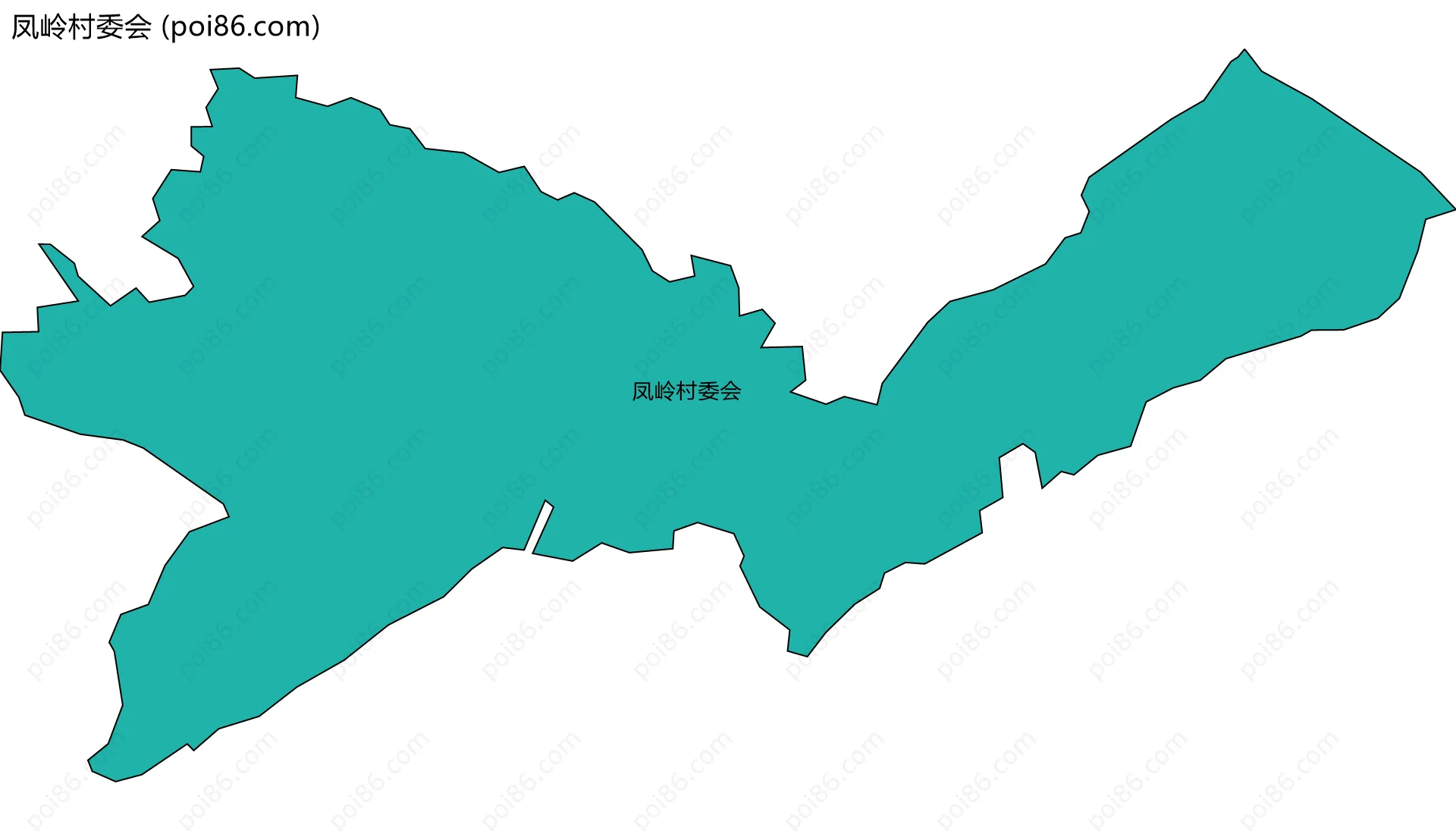 凤岭村委会边界地图