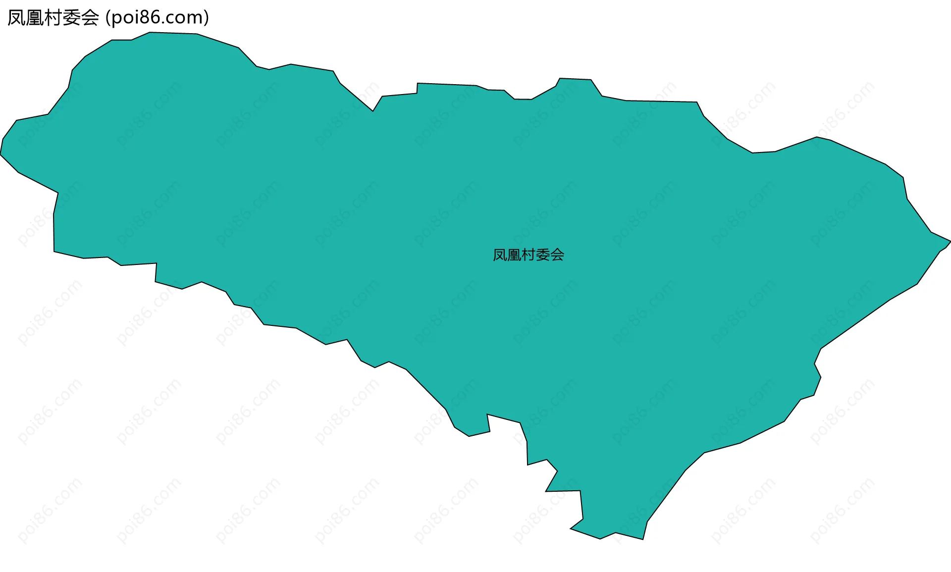 凤凰村委会边界地图