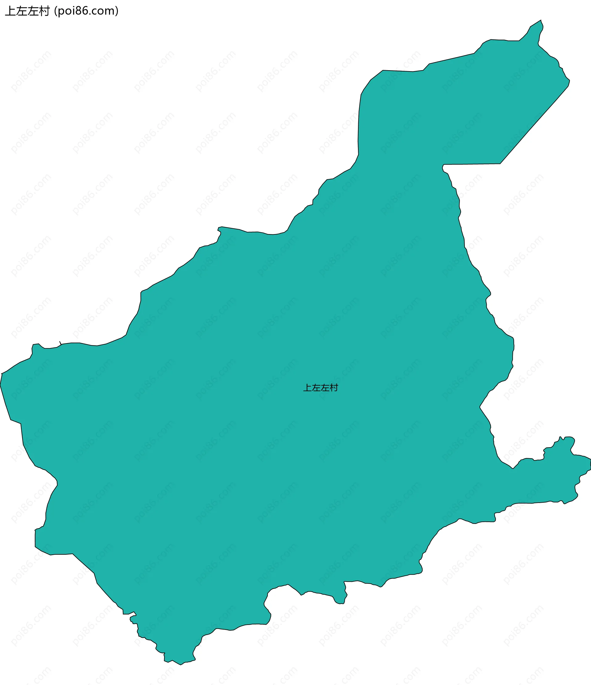 上左左村边界地图