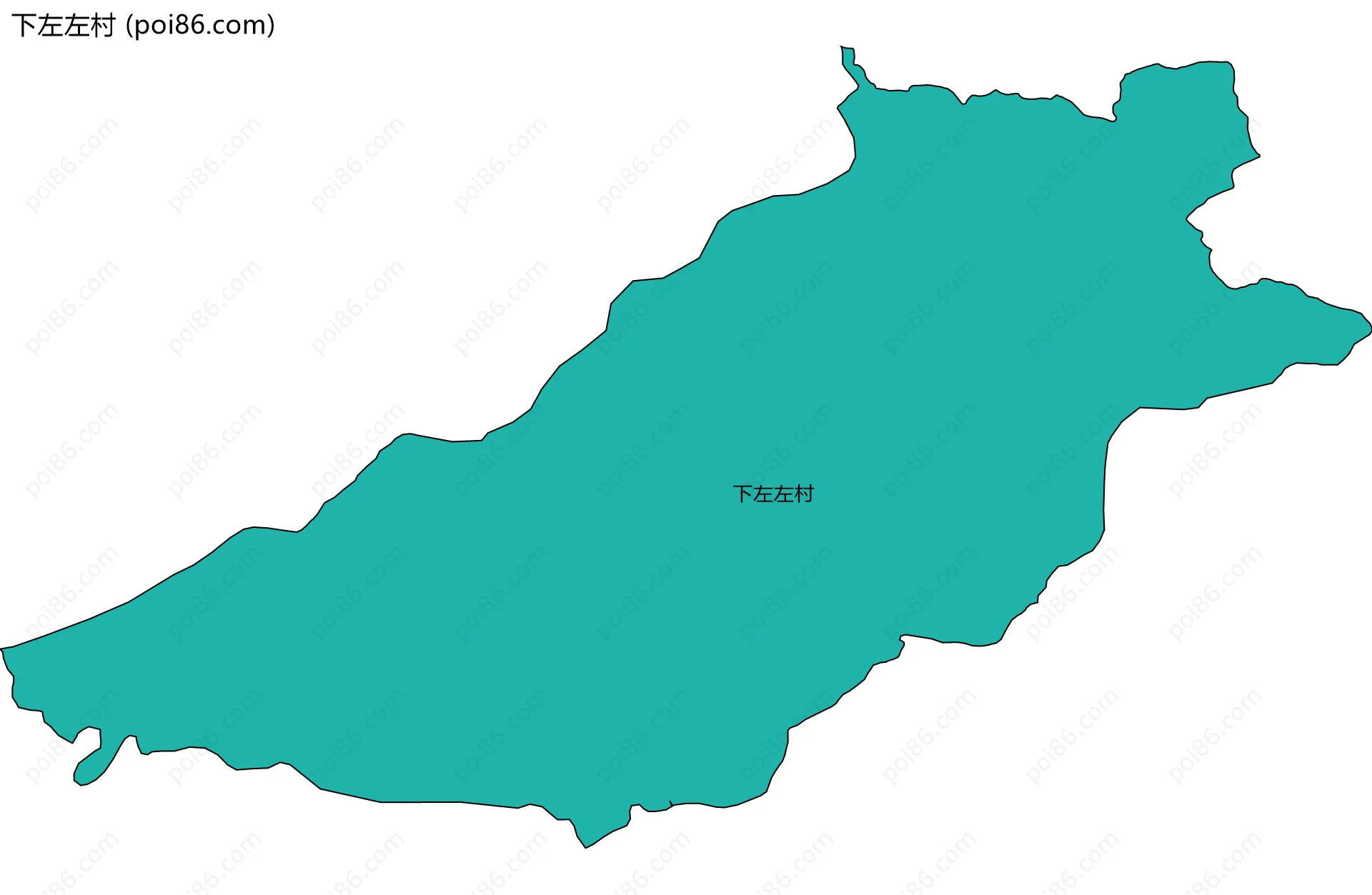 下左左村边界地图